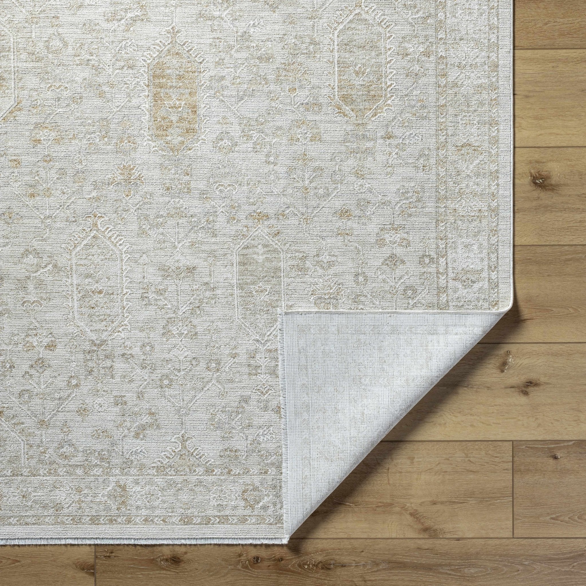 Machine Woven Gray Traditional Style Area Rug - Image 4
