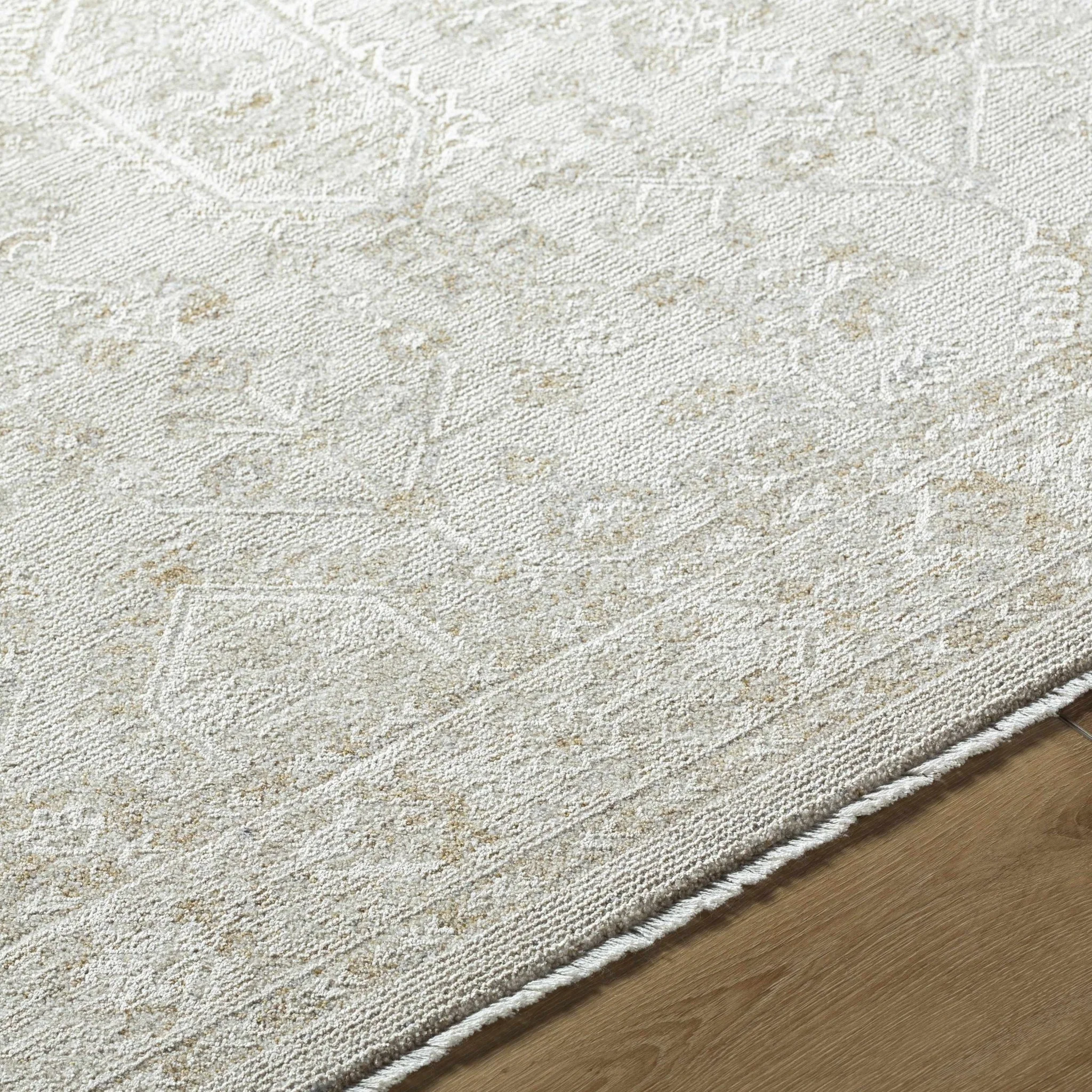 Machine Woven Gray Traditional Style Area Rug - Image 5