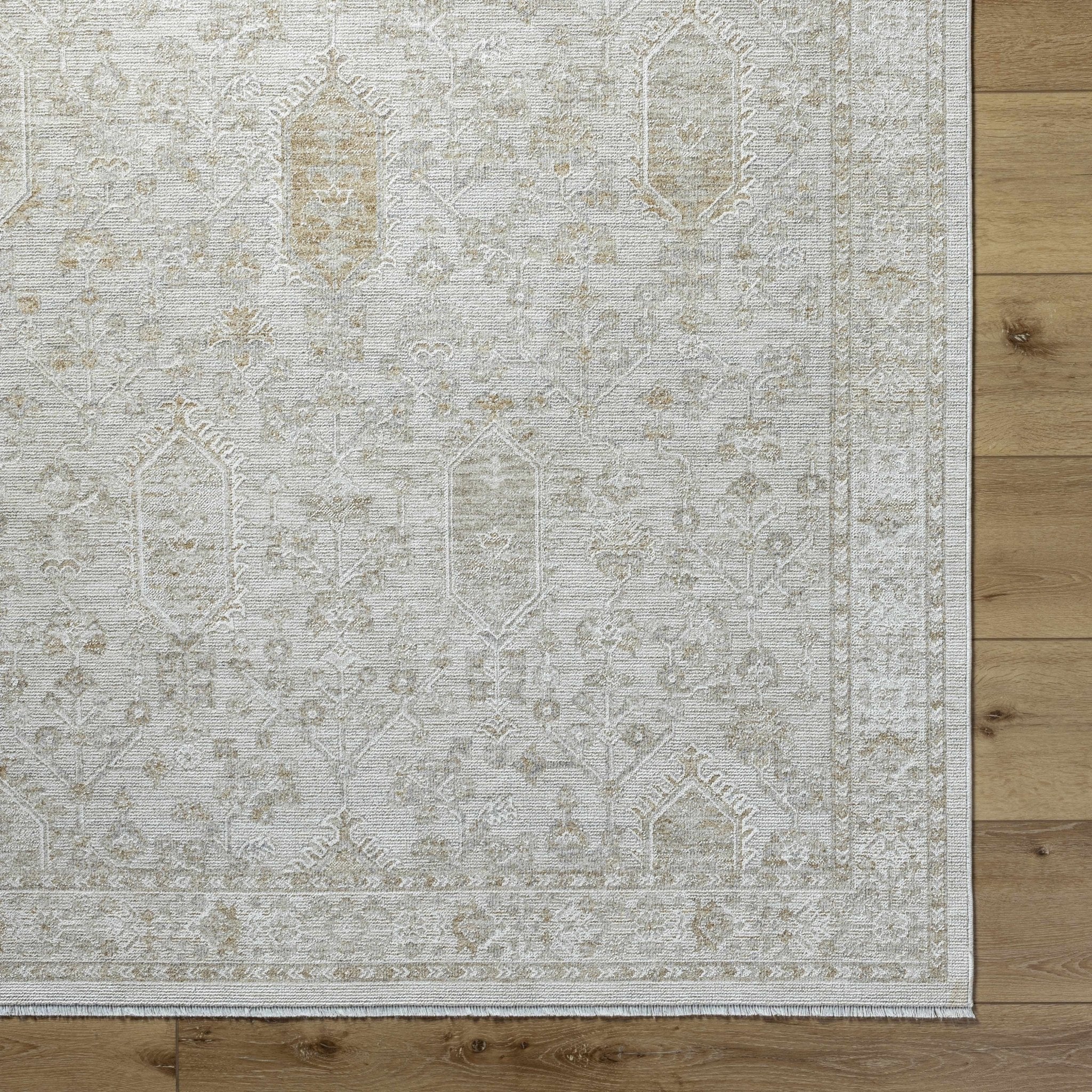 Machine Woven Gray Traditional Style Area Rug - Image 6