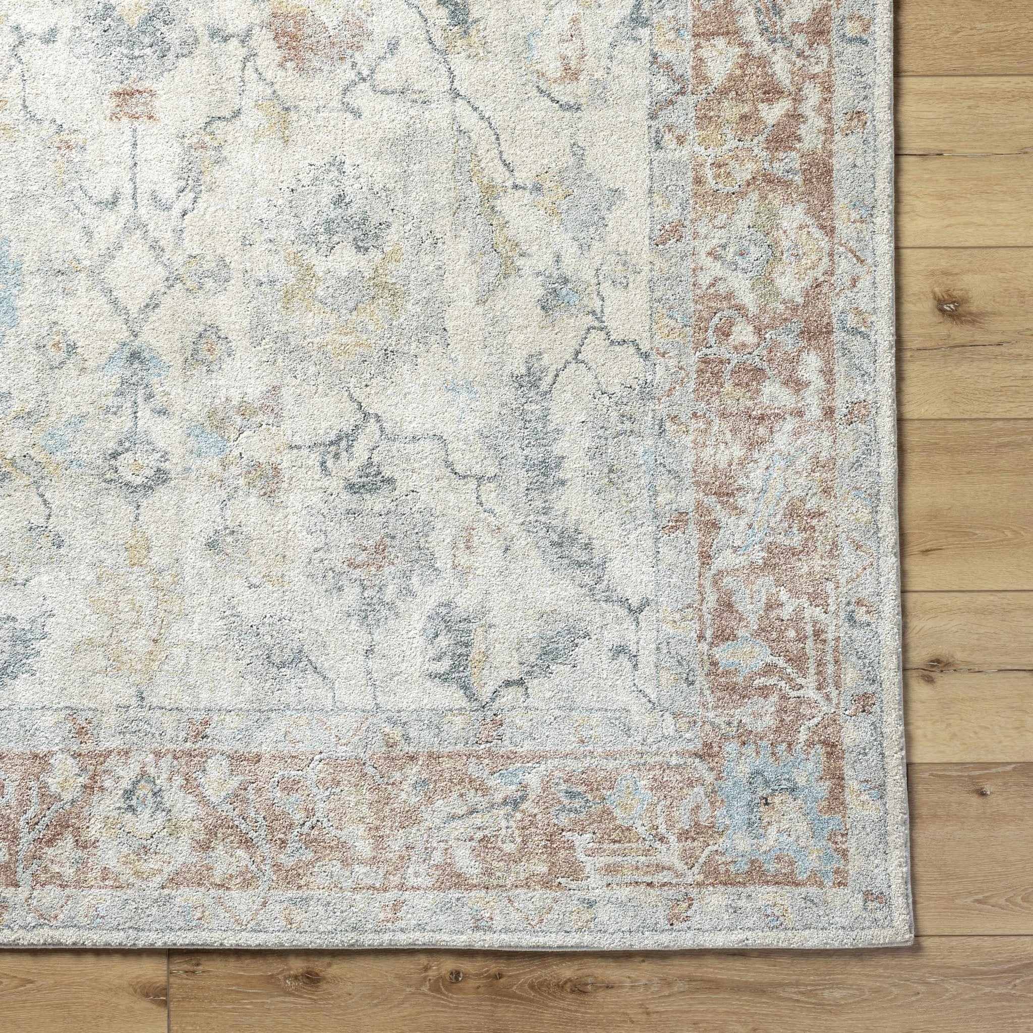 Machine Woven Ivory Traditional Style Area Rug - Image 6