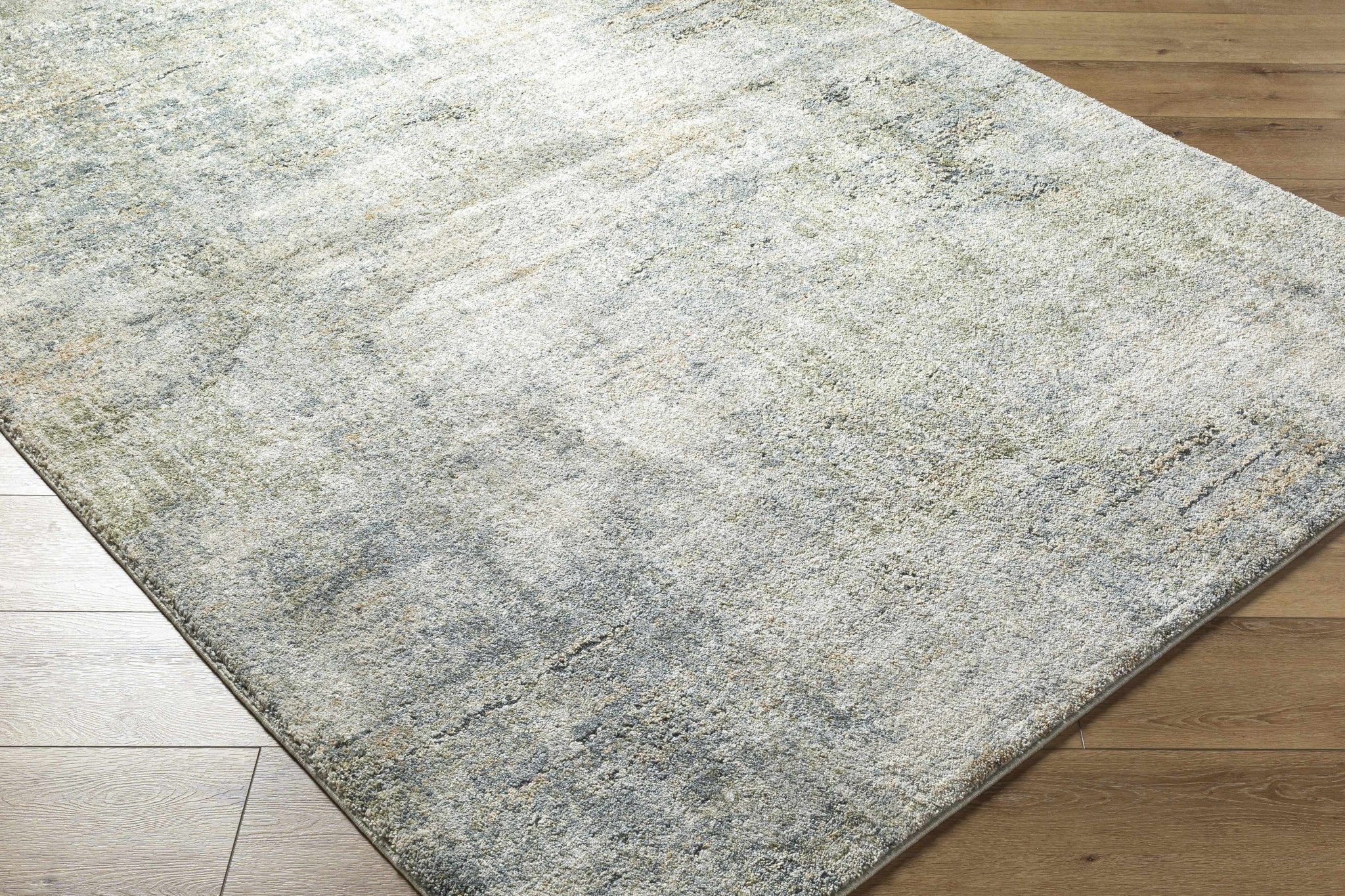 Machine Woven Olive Contemporary Style Rug - Image 3