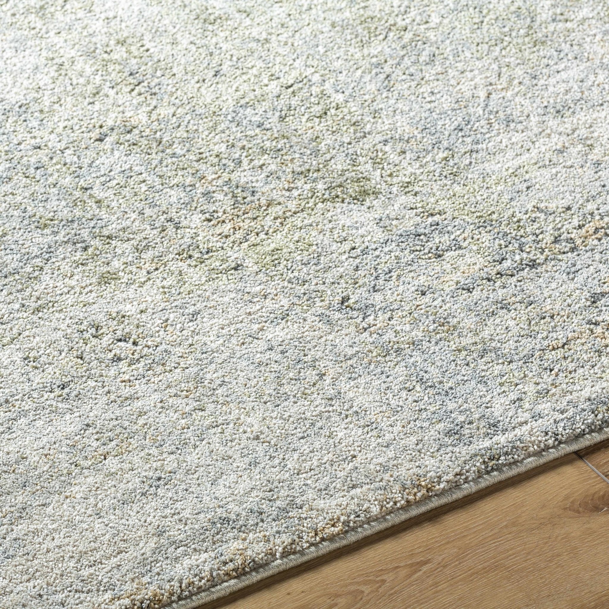 Machine Woven Olive Contemporary Style Rug - Image 5