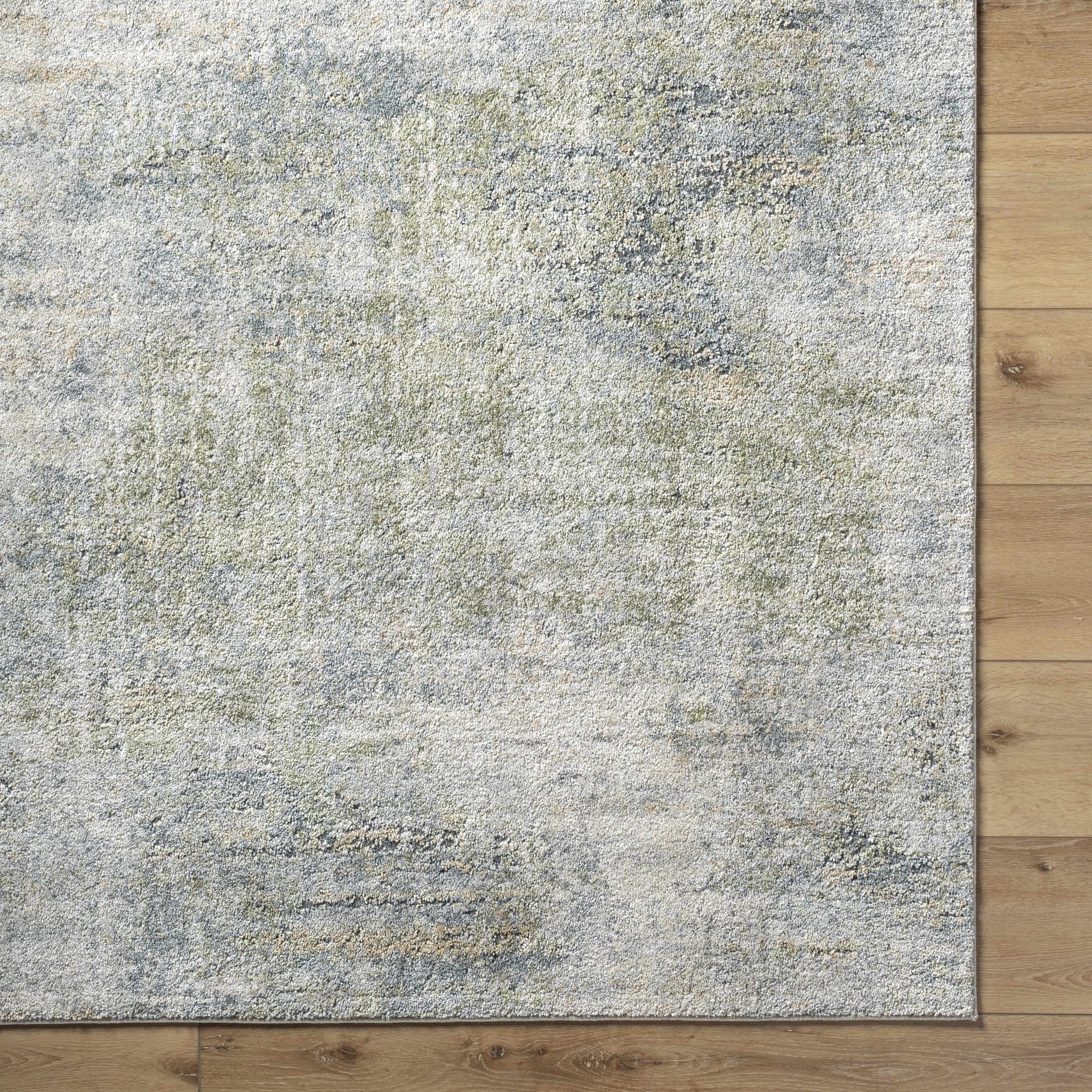 Machine Woven Olive Contemporary Style Rug - Image 6