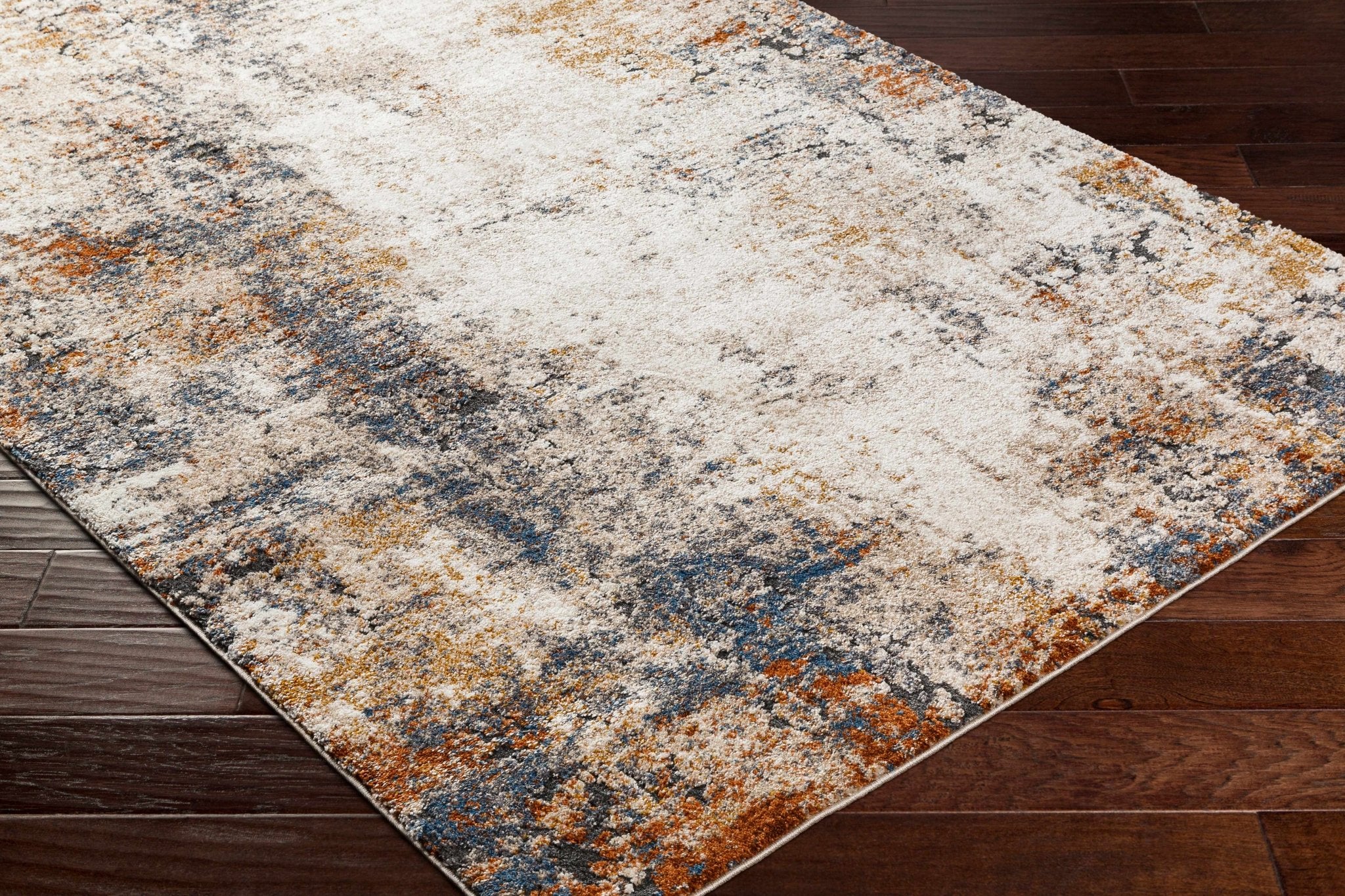 Machine Woven Tan Contemporary Style Rug - Image 5