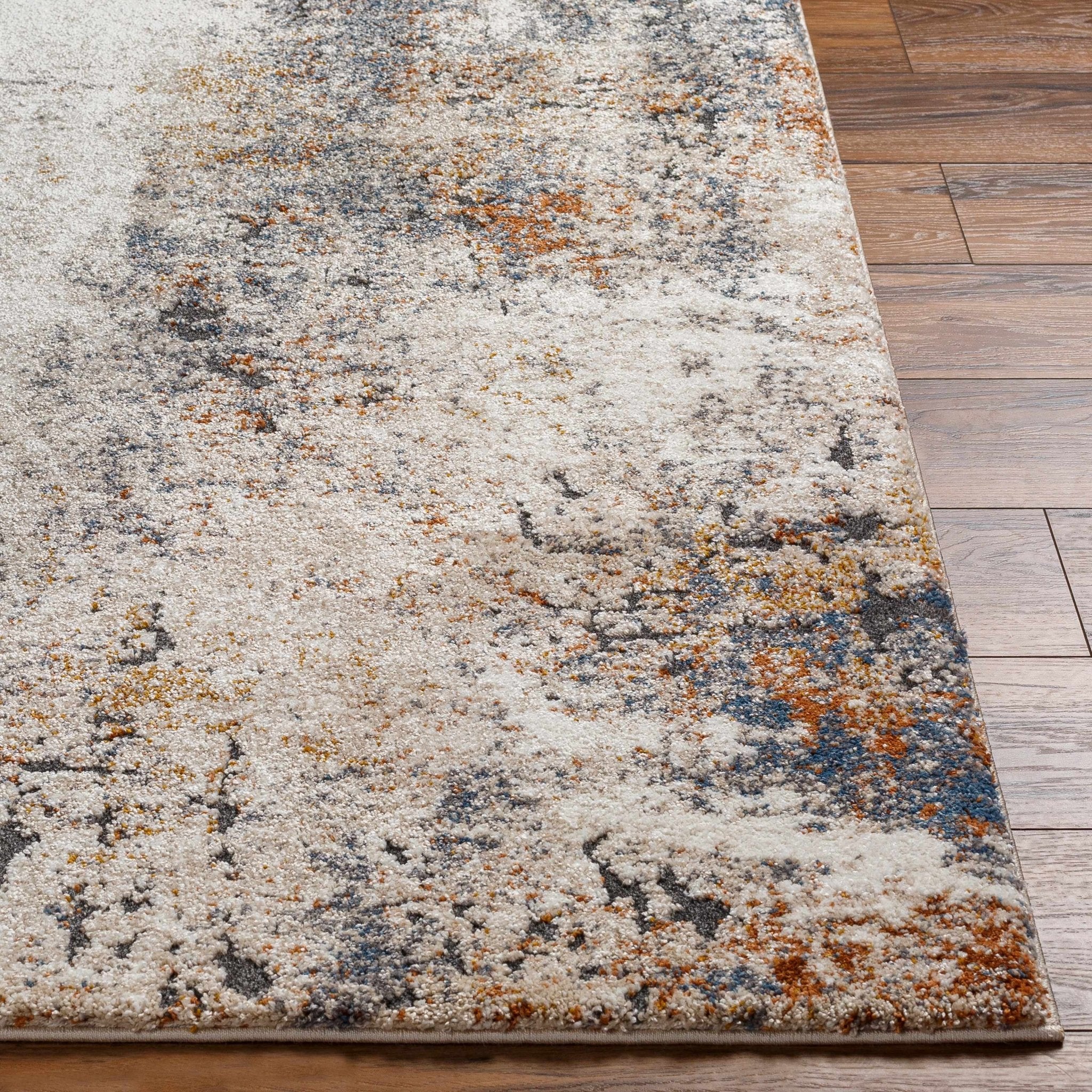 Machine Woven Tan Contemporary Style Rug - Image 6