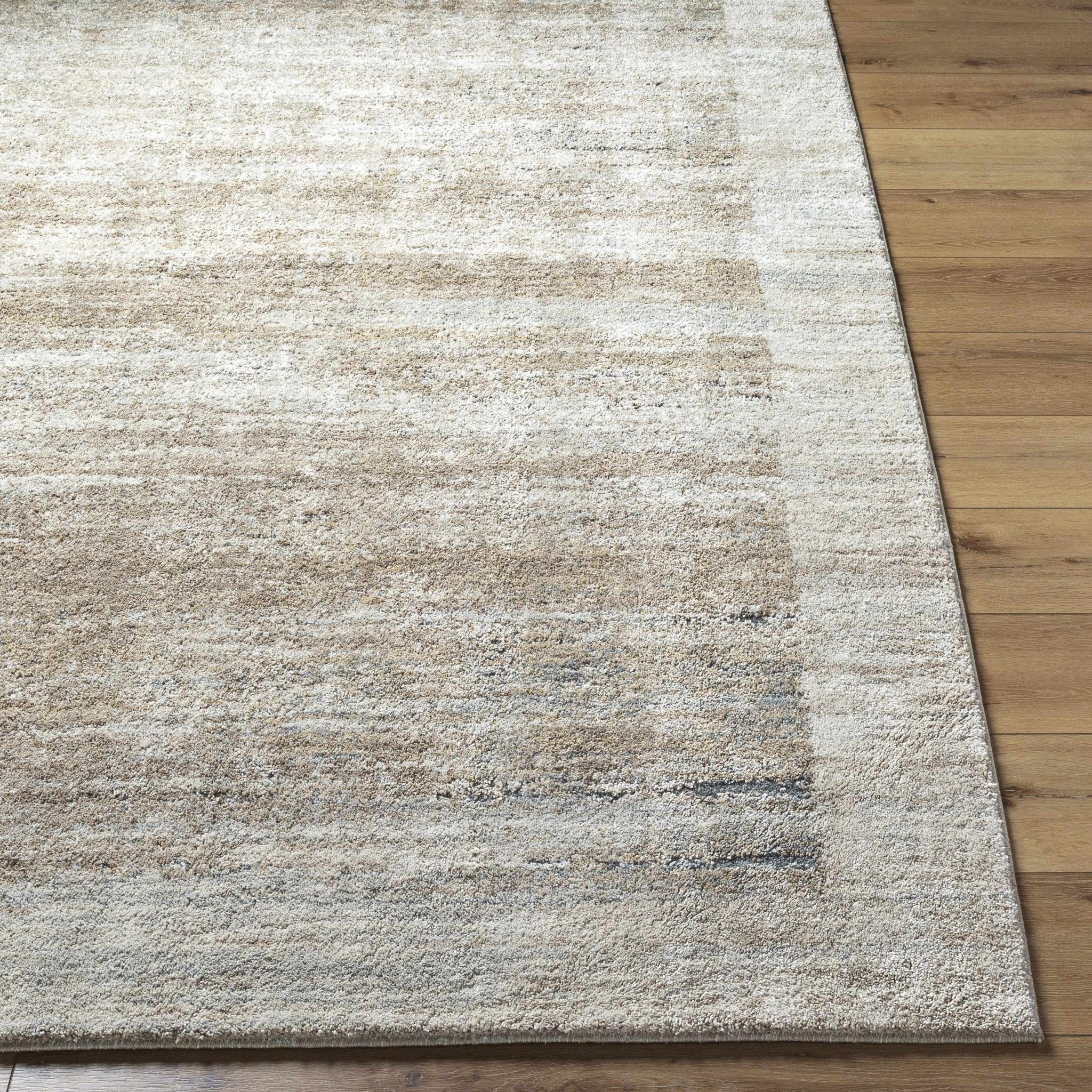 Machine Woven Tan Contemporary Style Rug - Image 2