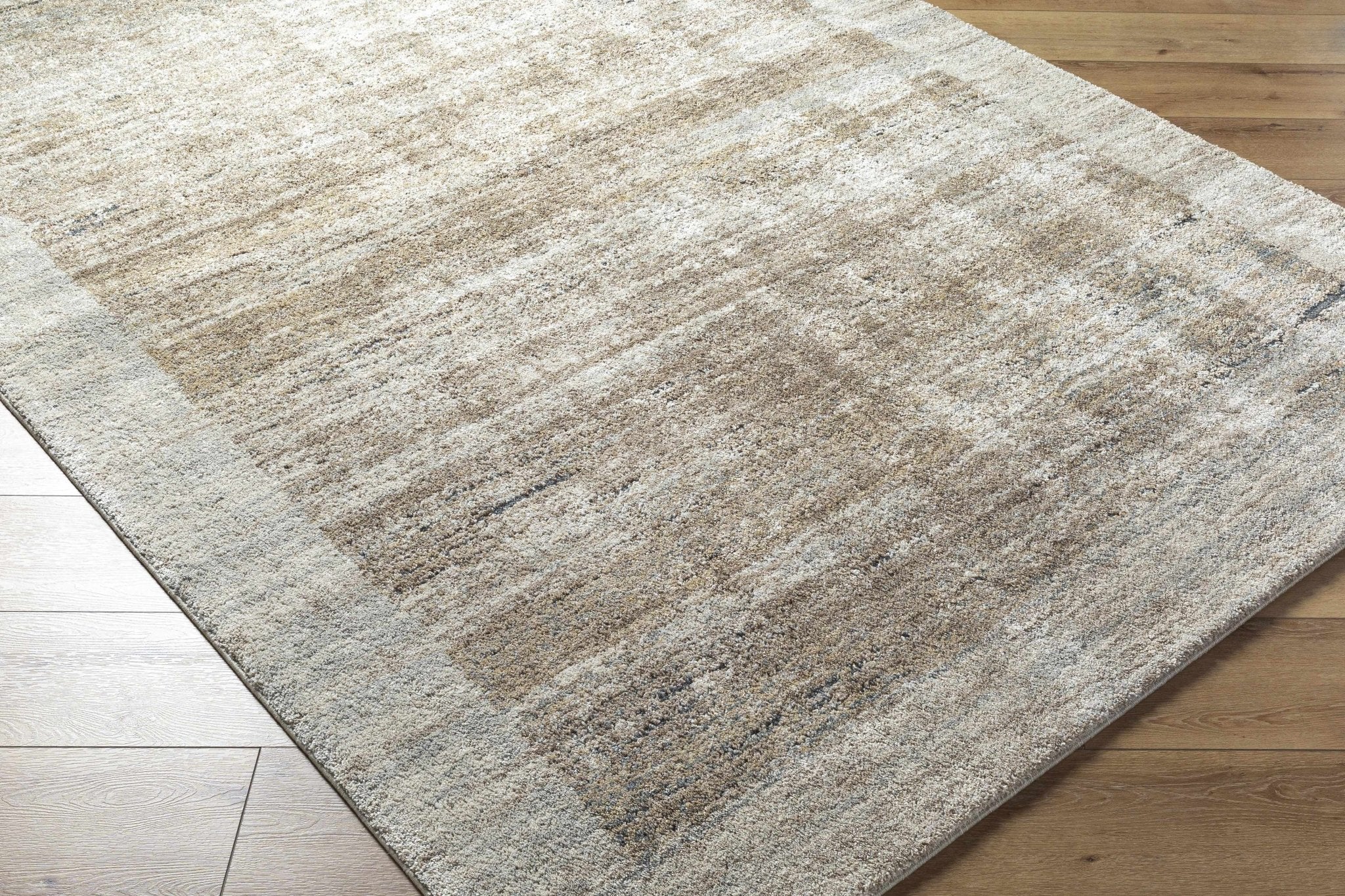 Machine Woven Tan Contemporary Style Rug - Image 3