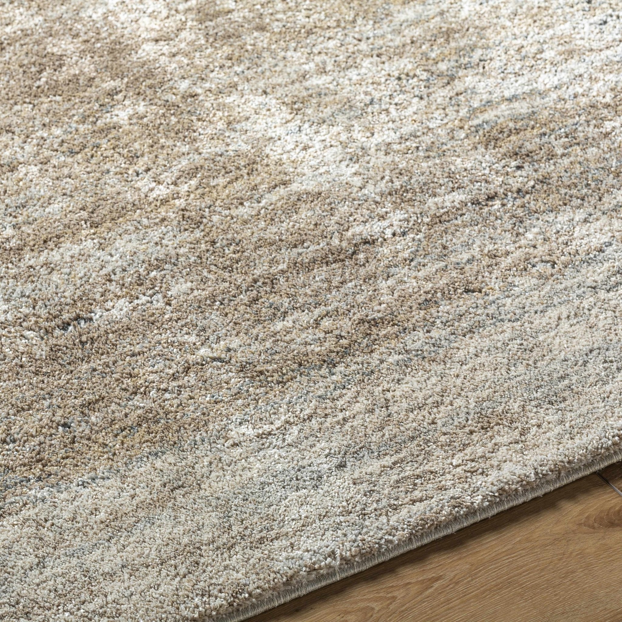 Machine Woven Tan Contemporary Style Rug - Image 5