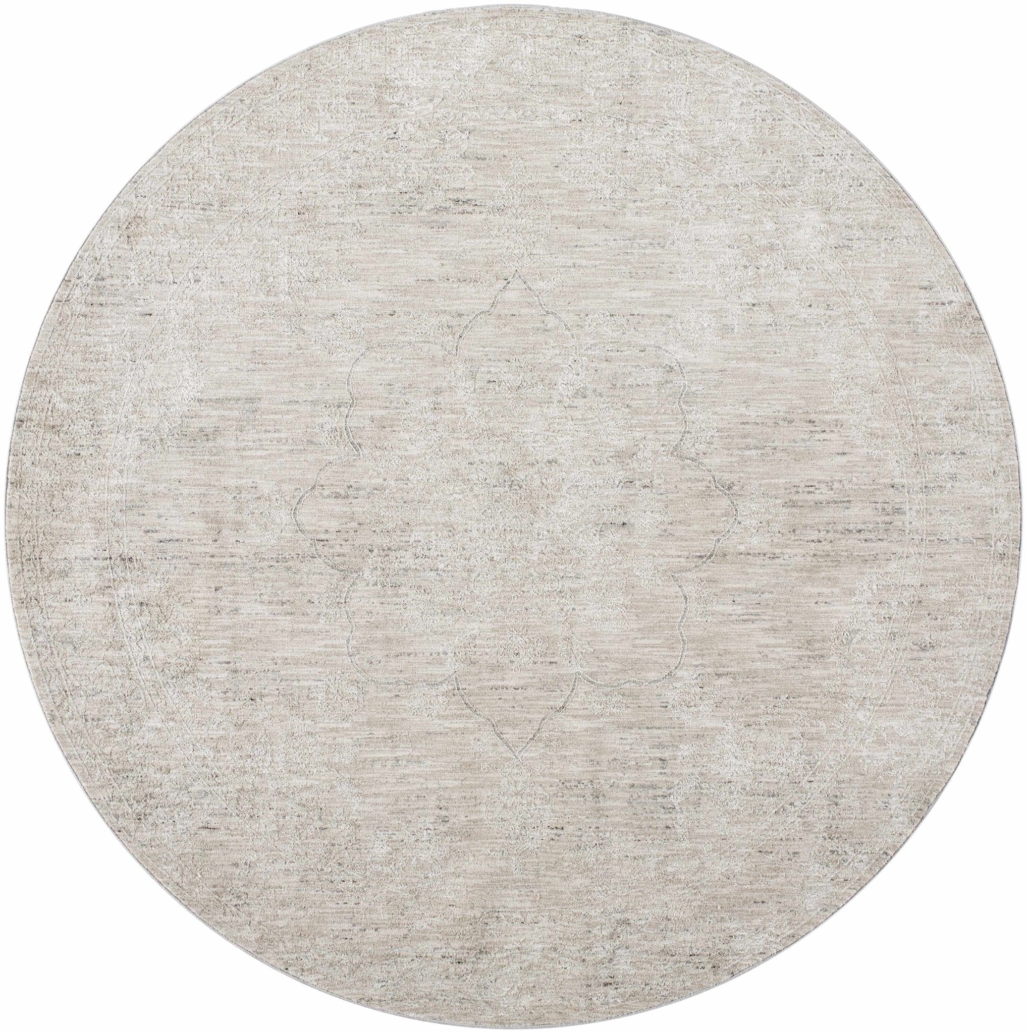 Machine Woven Transitional Style Taupe, Gray Rug - Image 11