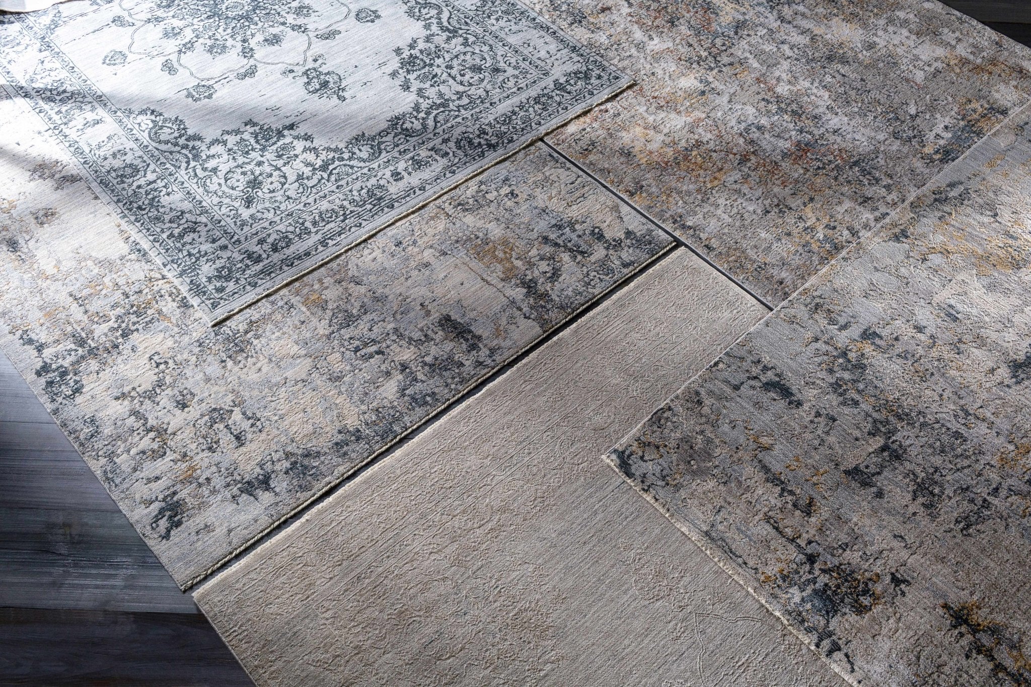Machine Woven Transitional Style Taupe, Gray Rug - Image 12