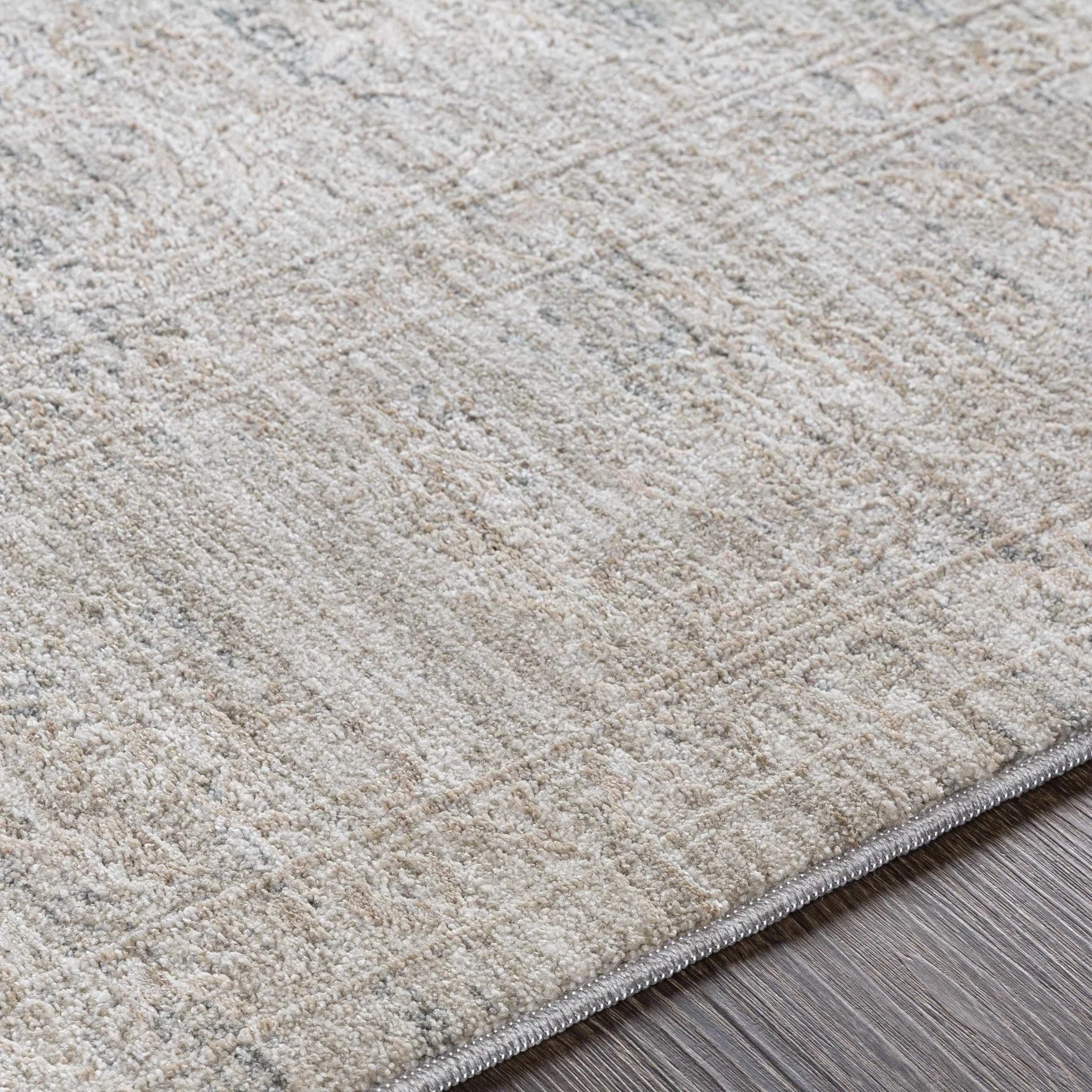 Machine Woven Transitional Style Taupe, Gray Rug - Image 8