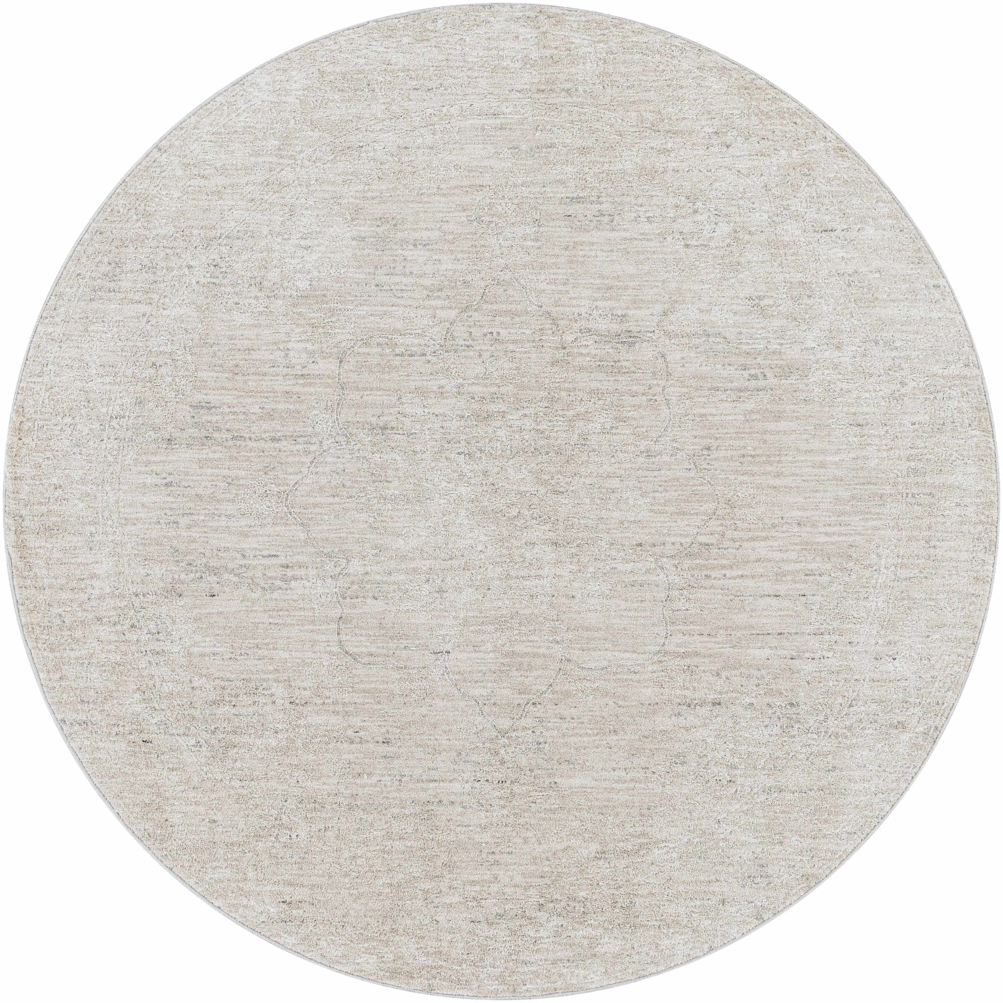 Machine Woven Transitional Style Taupe, Gray Rug - Image 9