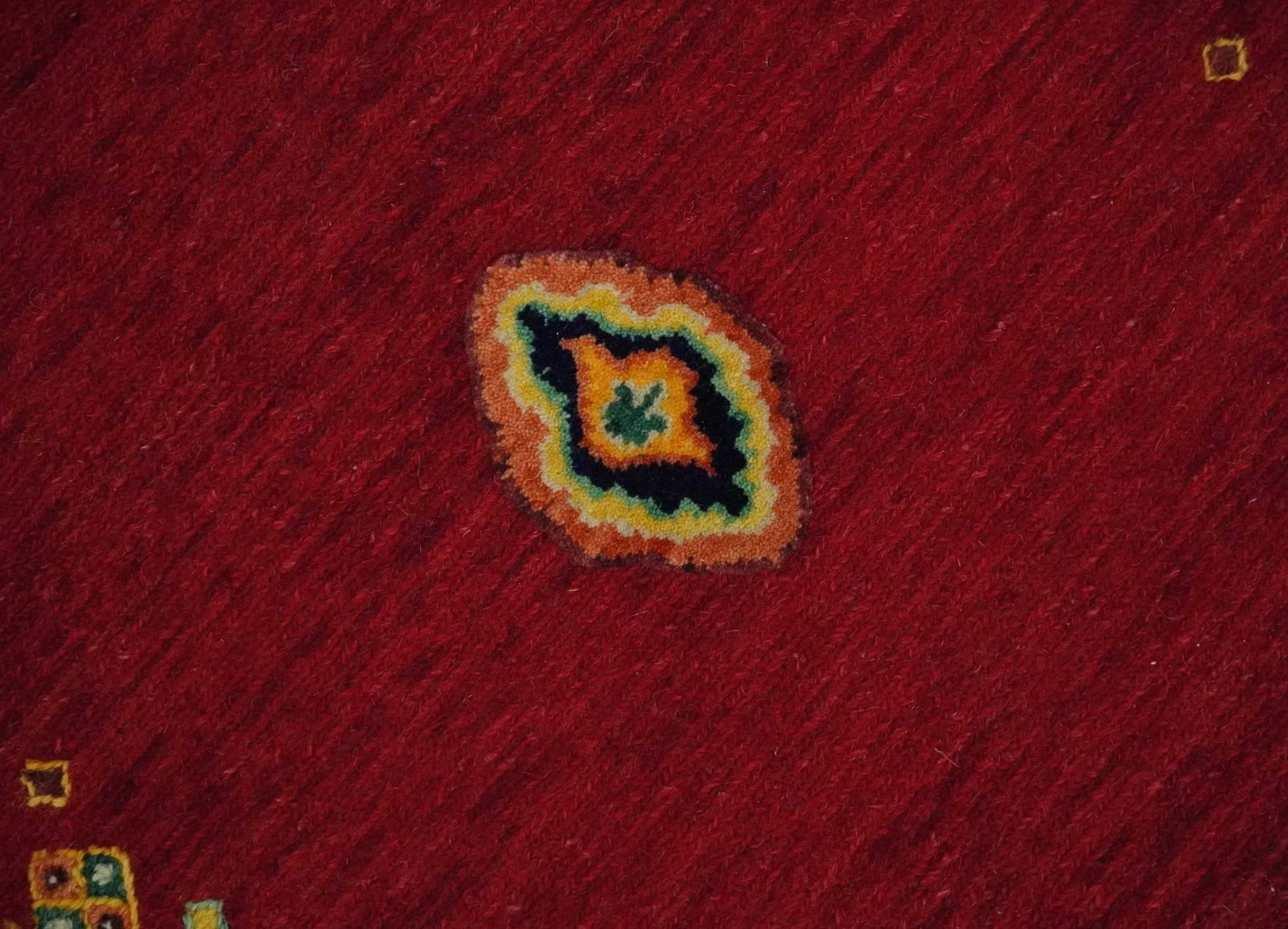 Maroon Indian Wedding 5x7, Hand Spun Wool Hand Knotted Antique Rug | KNT20 - Image 4