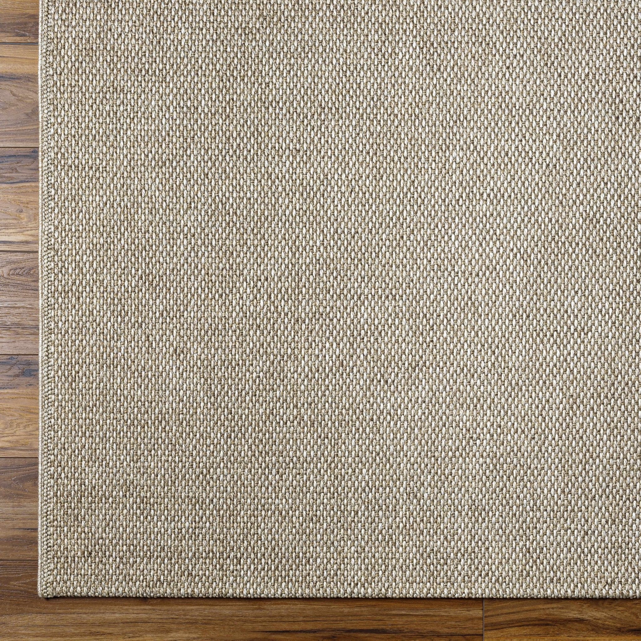 Matah Solid Beige And Brown Machine Woven Outdoor Area Rug - Image 7