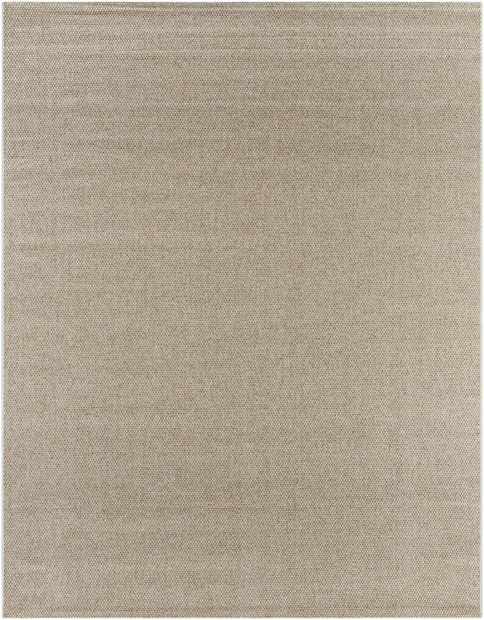 Matah Solid Beige And Brown Machine Woven Outdoor Area Rug - Image 8