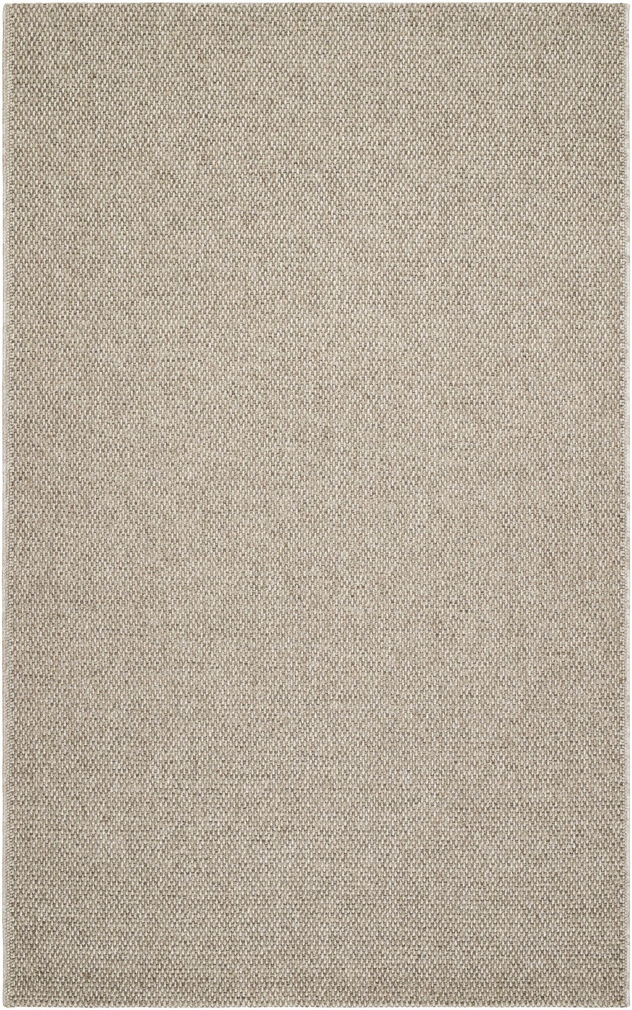 Matah Solid Beige And Brown Machine Woven Outdoor Area Rug - Image 9