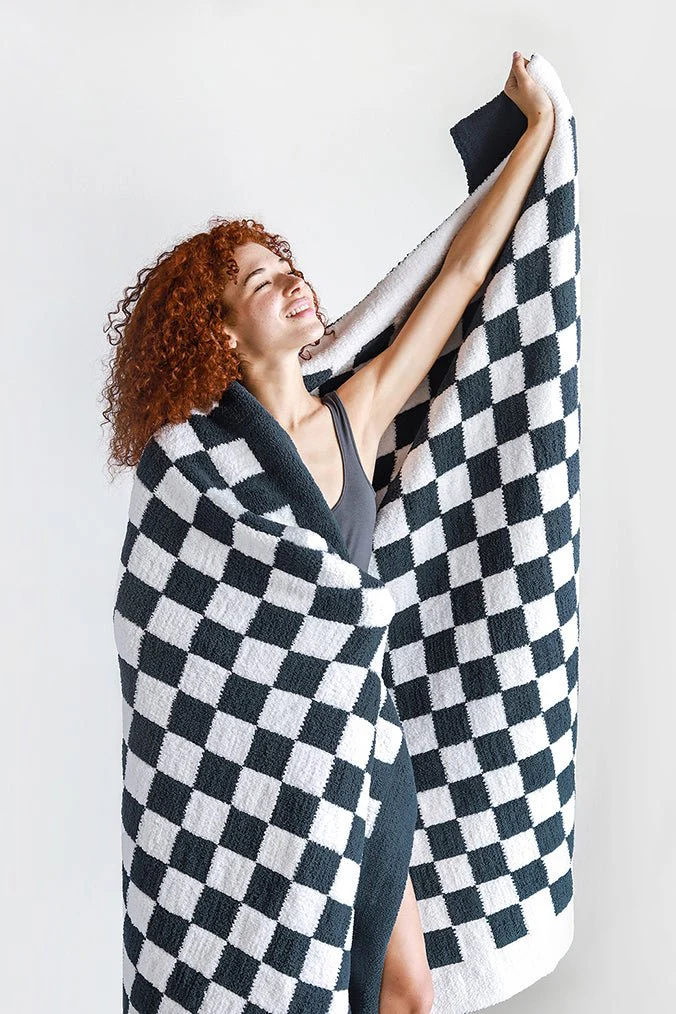 Soft and Comfy Mocha - Sahara Tan Checkerboard Throw - Image 10