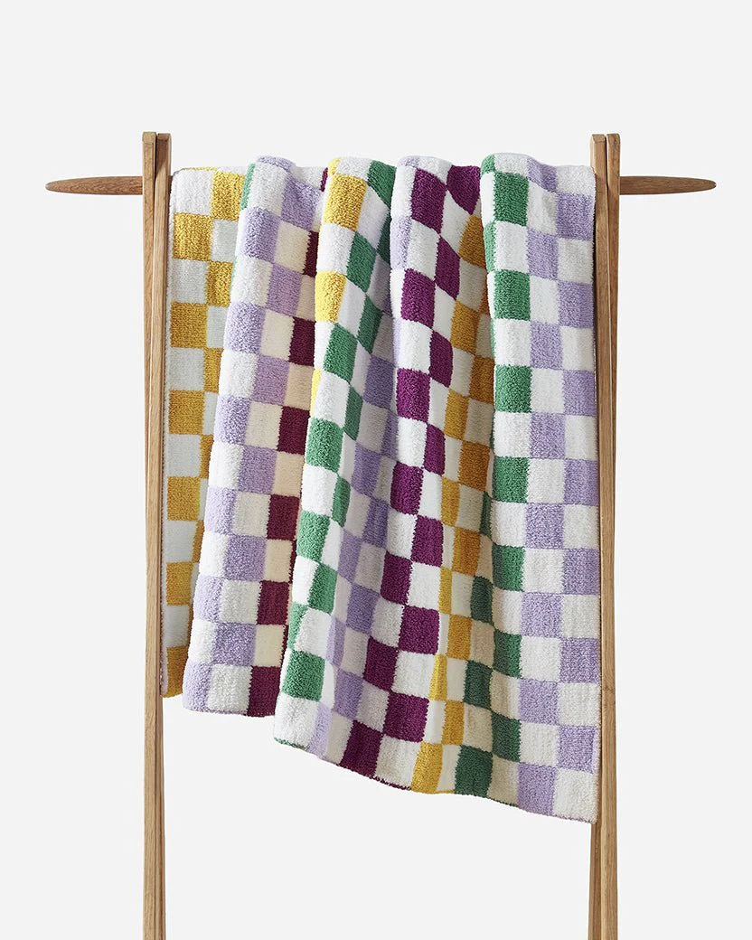 Soft and Comfy Mocha - Sahara Tan Checkerboard Throw - Image 13