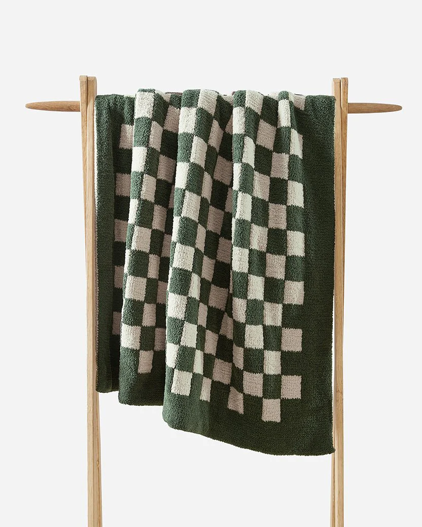 Soft and Comfy Mocha - Sahara Tan Checkerboard Throw - Image 19