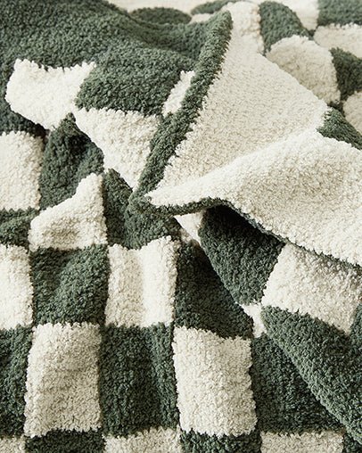 Soft and Comfy Mocha - Sahara Tan Checkerboard Throw - Image 20