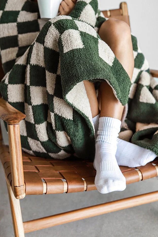 Soft and Comfy Mocha - Sahara Tan Checkerboard Throw - Image 23