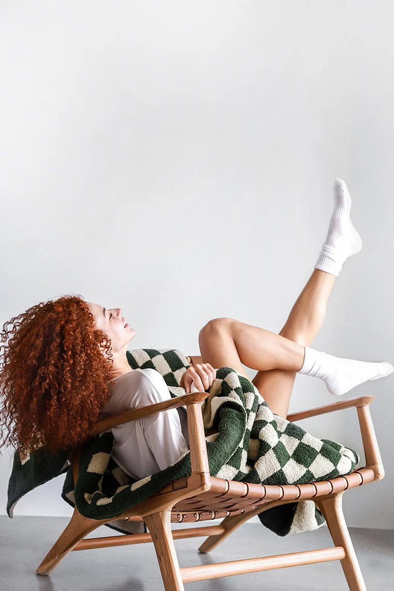 Soft and Comfy Mocha - Sahara Tan Checkerboard Throw - Image 24