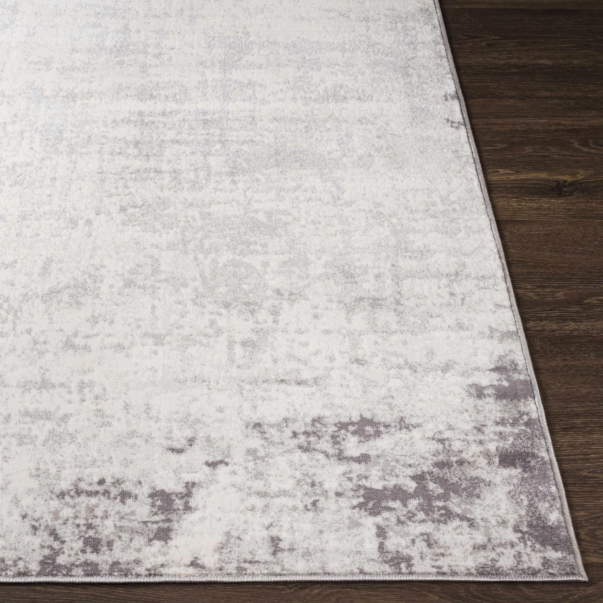Modern Abstract Beige, Silver and Charcoal Multi Size Area Rug - Image 4