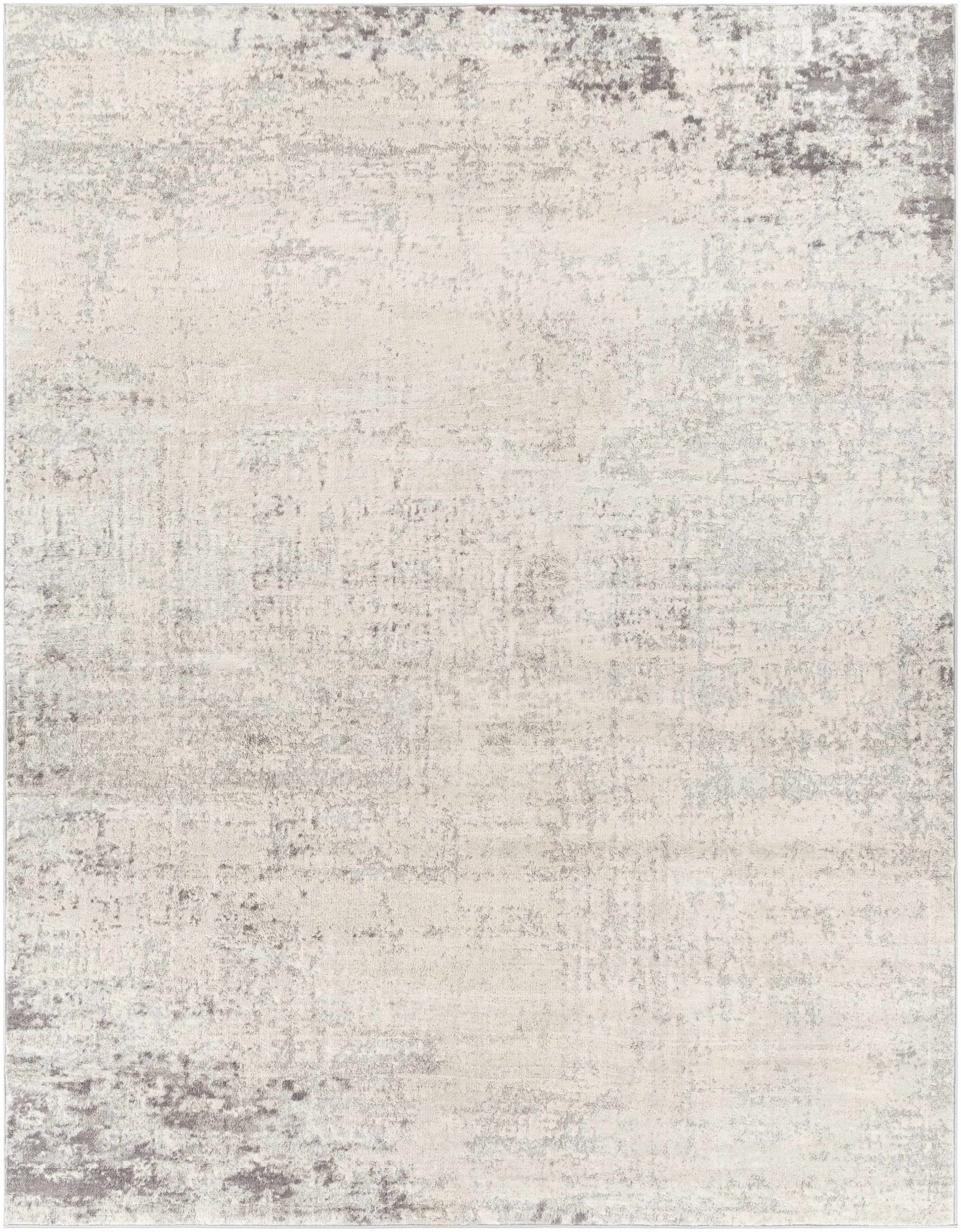 Modern Abstract Beige, Silver and Charcoal Multi Size Area Rug - Image 8