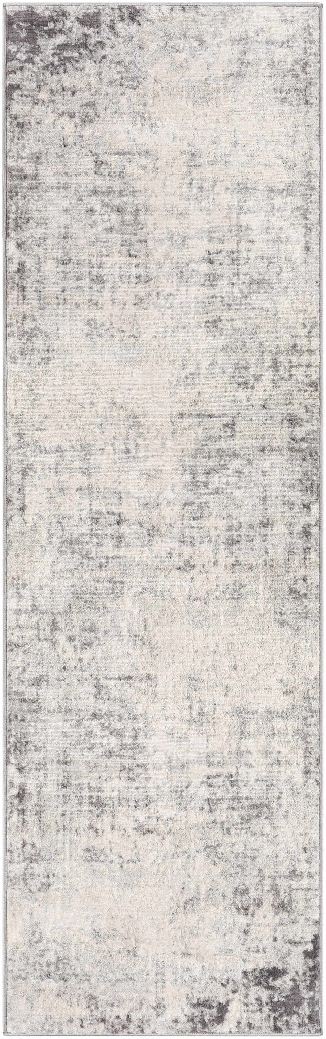 Modern Abstract Beige, Silver and Charcoal Multi Size Area Rug - Image 9