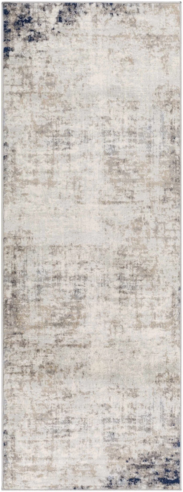Contemporary Abstract Beige, Tan and Charcoal Machine Woven Area Rug - Image 11