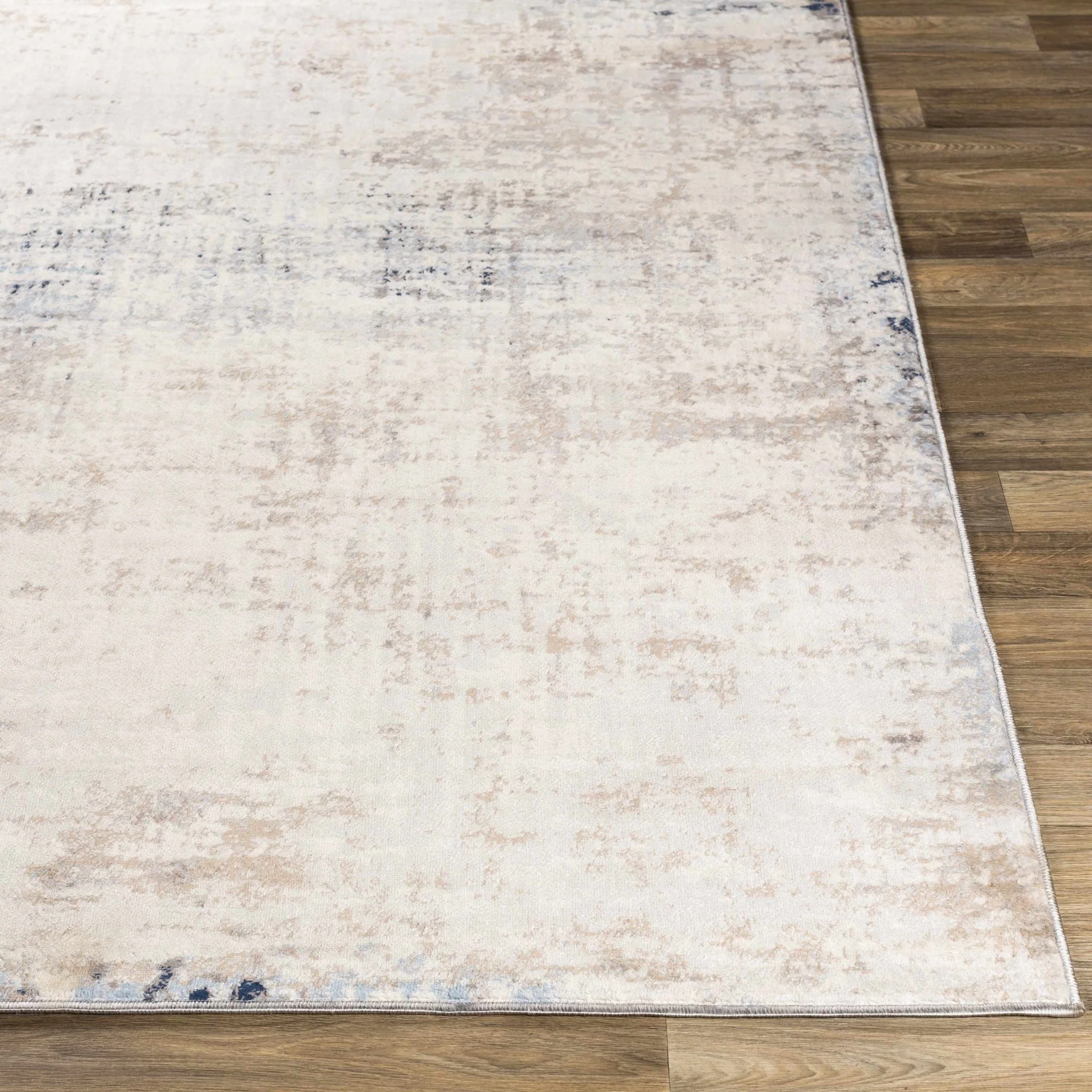 Contemporary Abstract Beige, Tan and Charcoal Machine Woven Area Rug - Image 12
