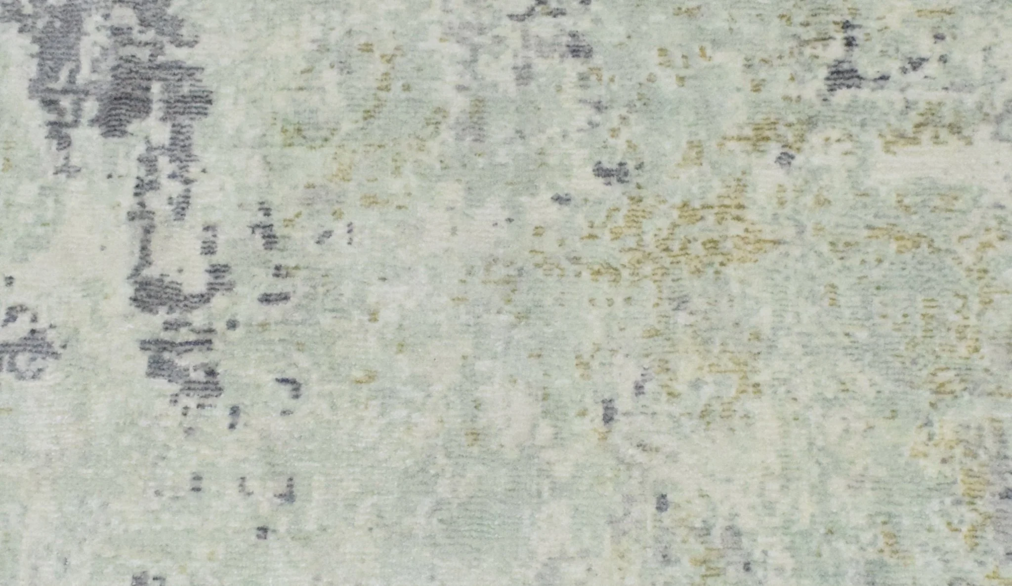 Modern Abstract Gray and Ivory Rug made with Art Silk | TRD10132 - Image 4
