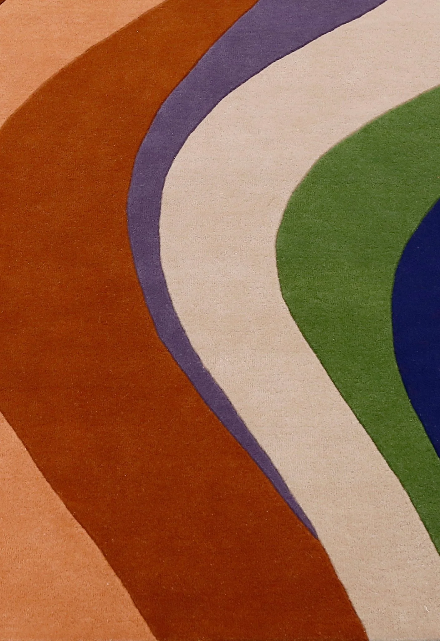Flow Modern Abstract Colorful Hand Tufted 5x8 Wool Rug - Image 5