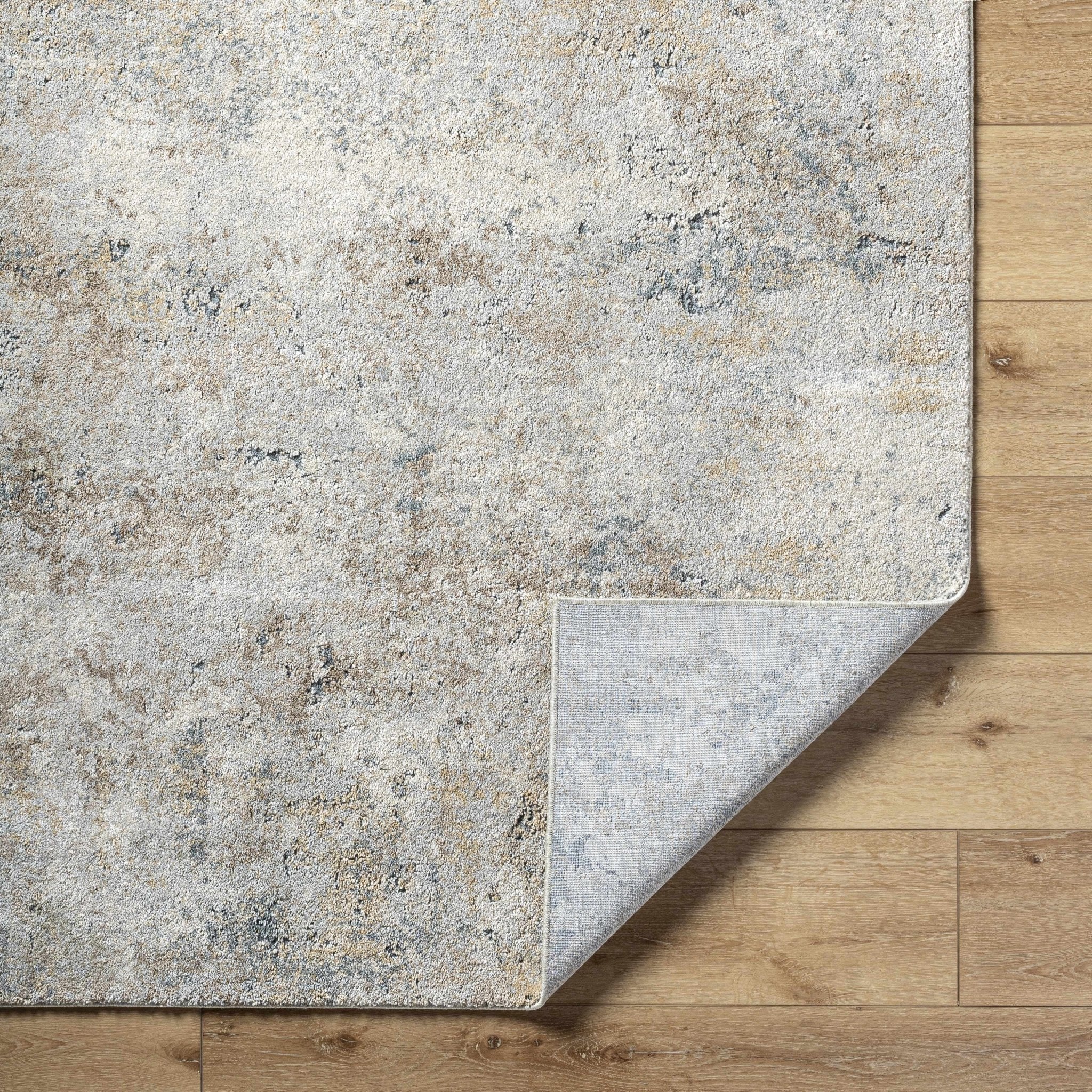 Modern Abstract Design Beige And Gray Rug - Image 4