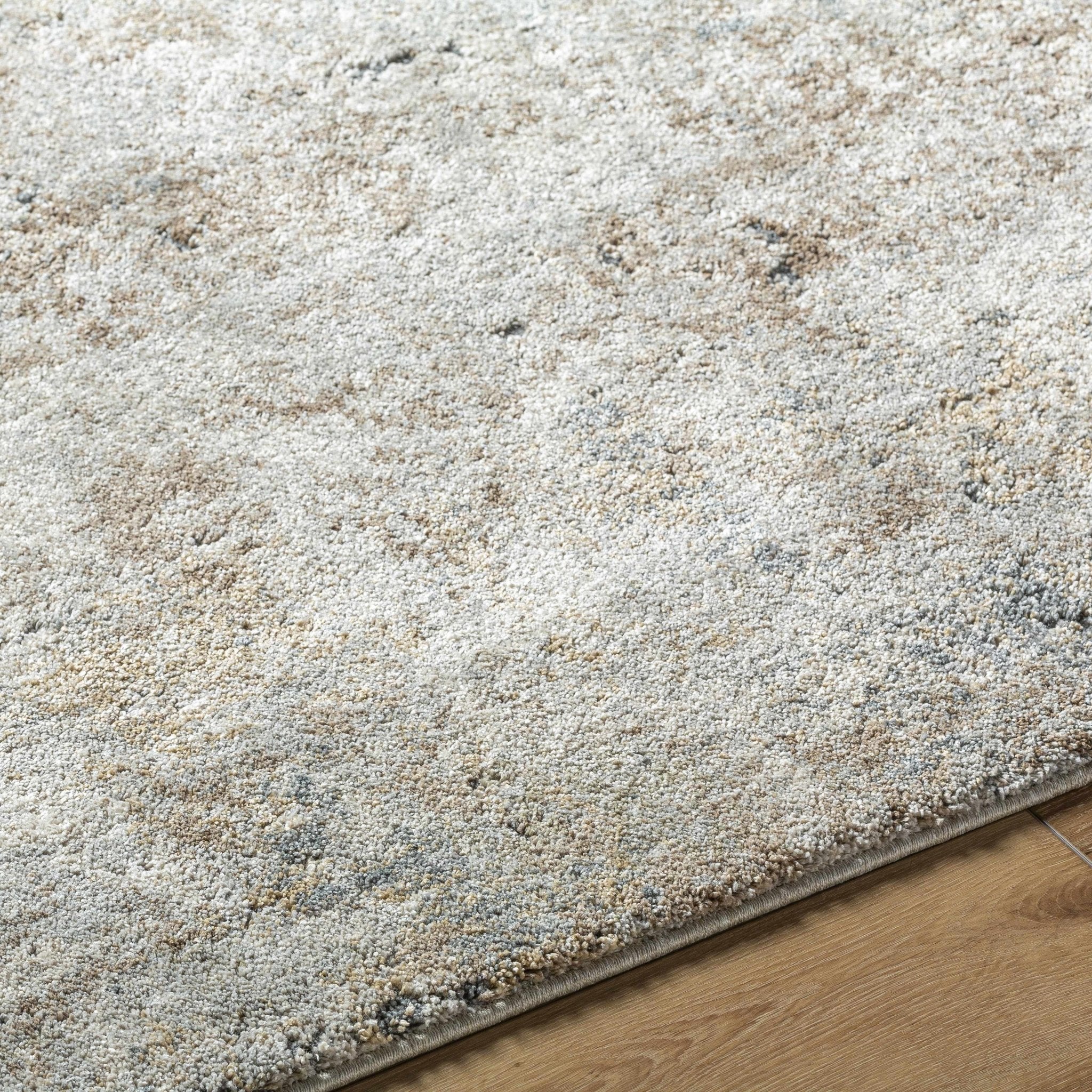Modern Abstract Design Beige And Gray Rug - Image 5
