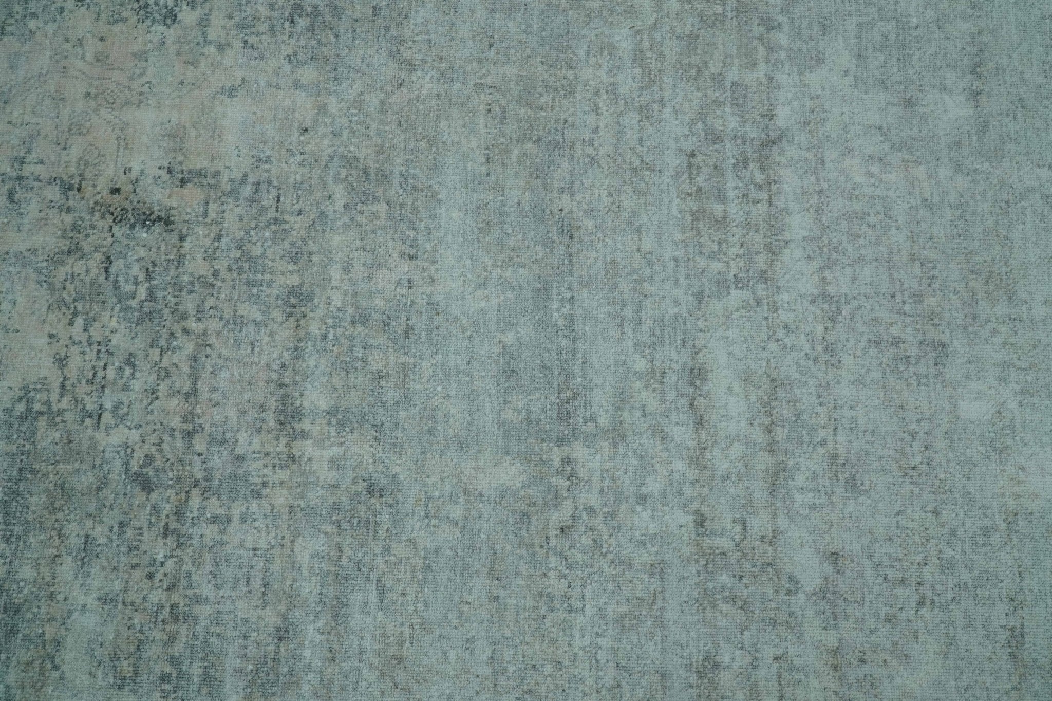 Modern Abstract Design Gray 8x10 Hand Knotted Art Silk Rug - Image 5