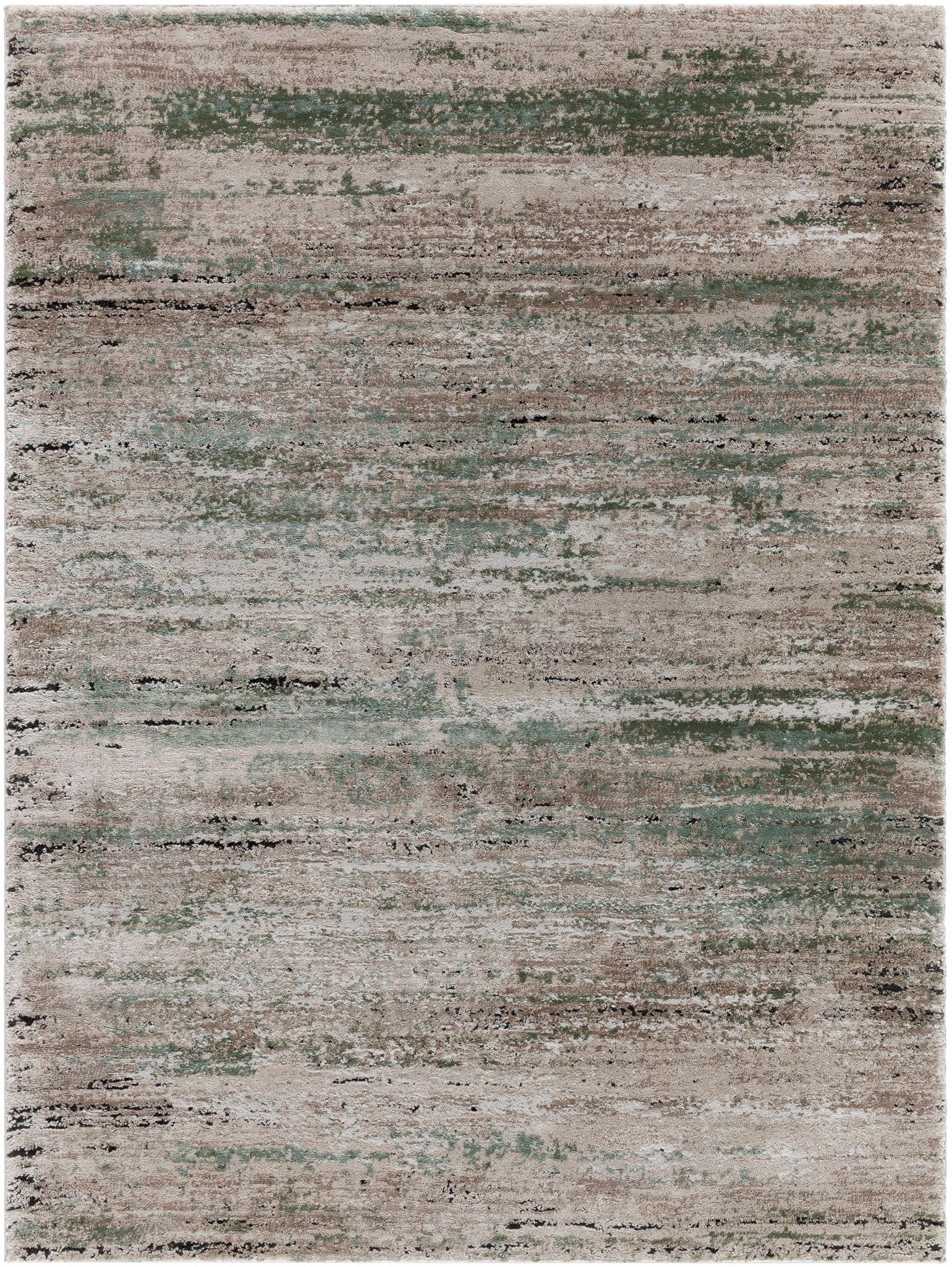 Modern Abstract Design Peach Machine Woven Area Rug - Image 2