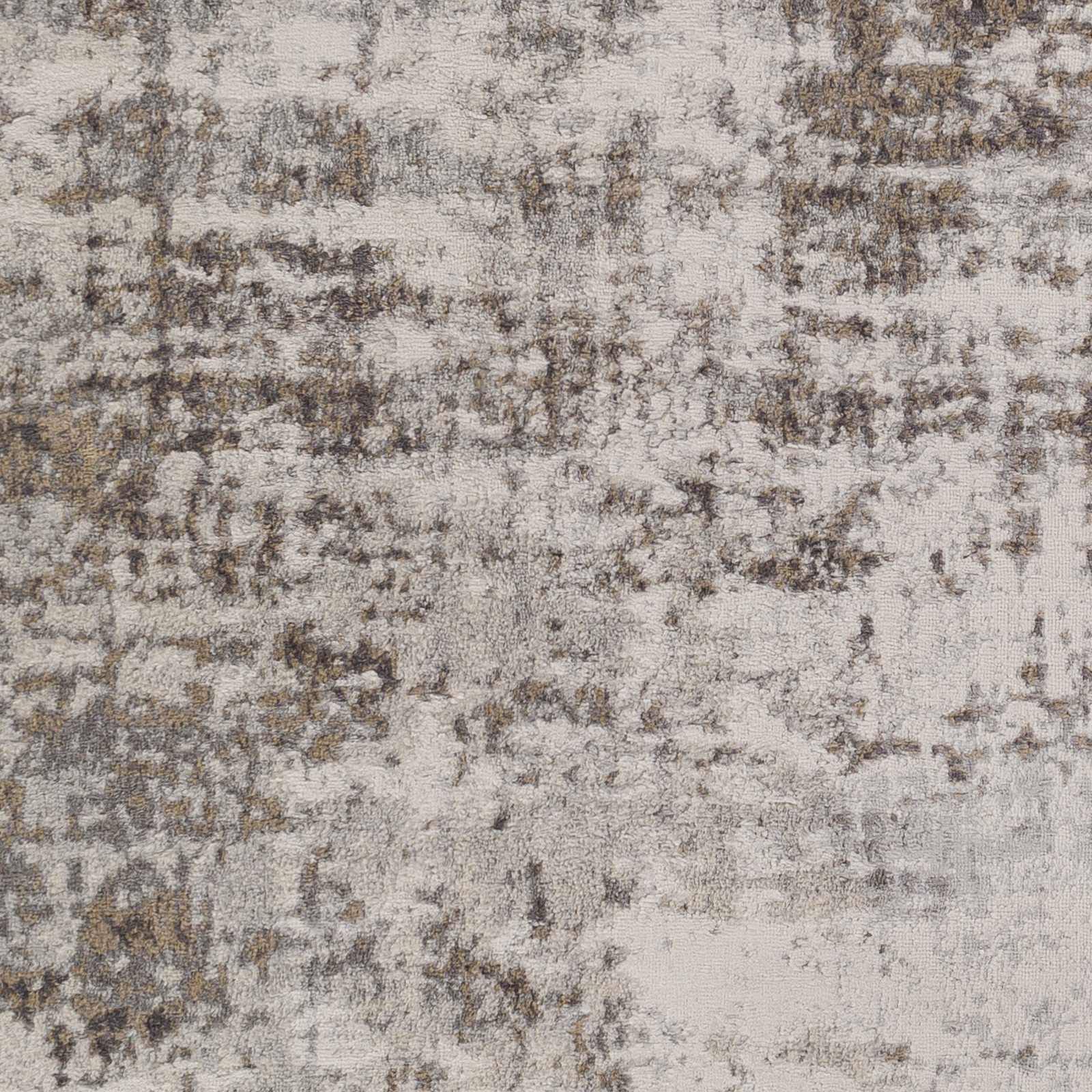 Modern Abstract Gray, Ivory and Peach Multi size Area Rug - Image 6