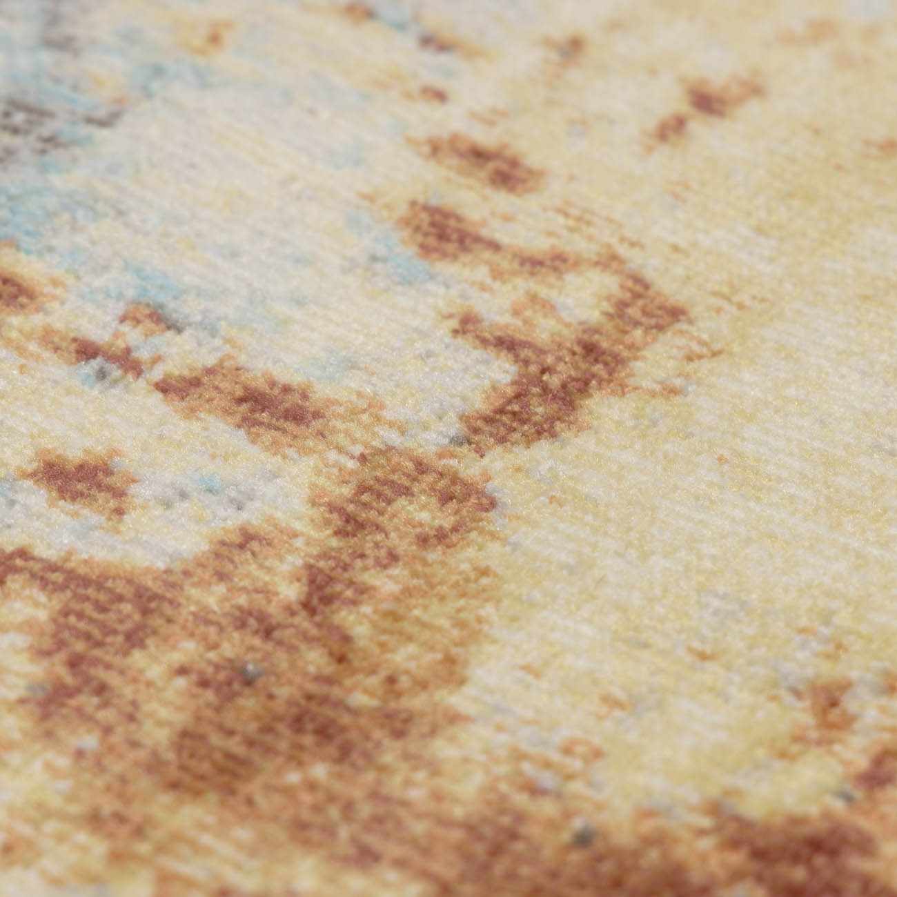 Modern Abstract Mecosta Blue And Rust Machine Woven Outdoor Area Rug - Image 10