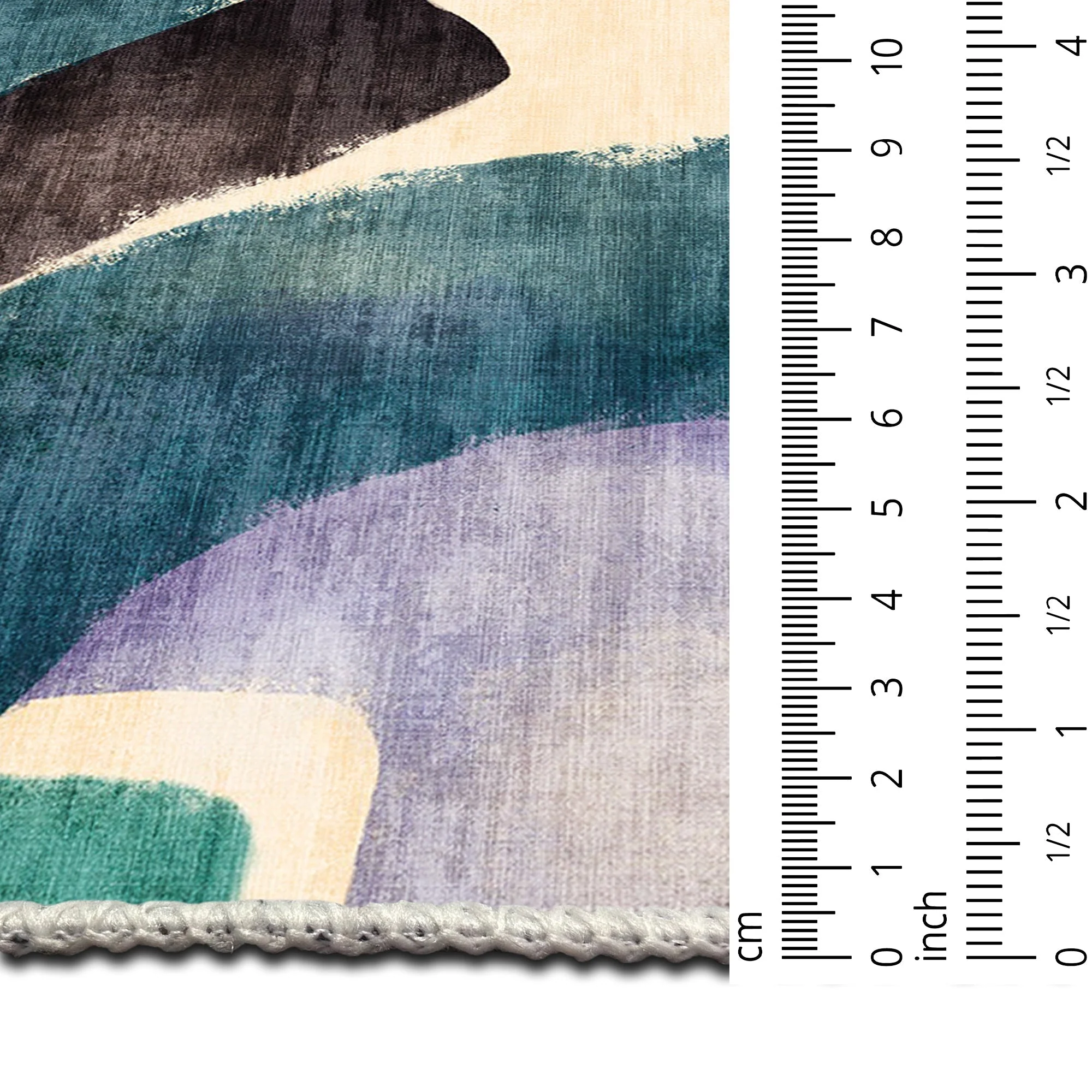 Modern Abstract Multicolor Machine Washable Cotton Area Rug - Image 6