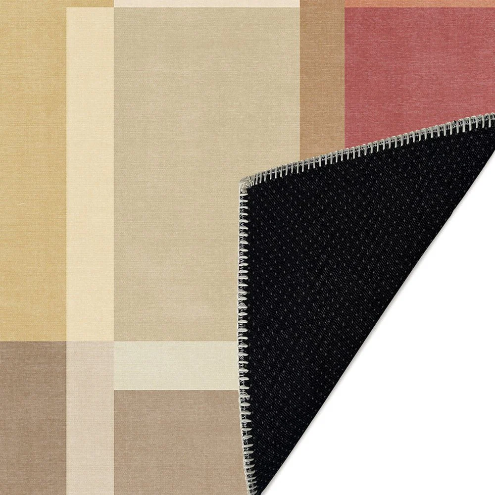 Modern geometric Multicolor Machine Woven Cotton Area Rug - Image 6