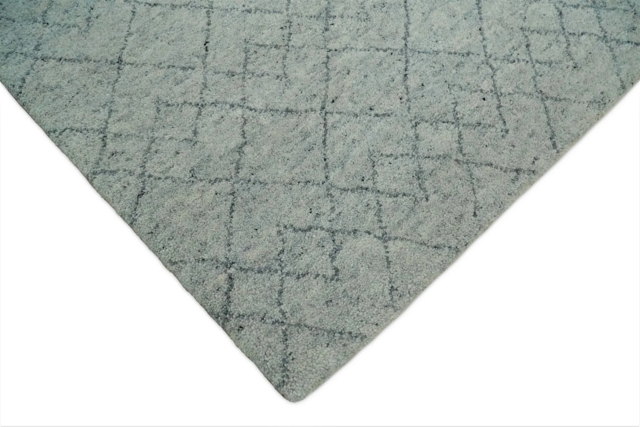 Hand Woven 8x10 Trellis Moroccan Rug Made with Fine Wool TRDCP69810 - Image 3
