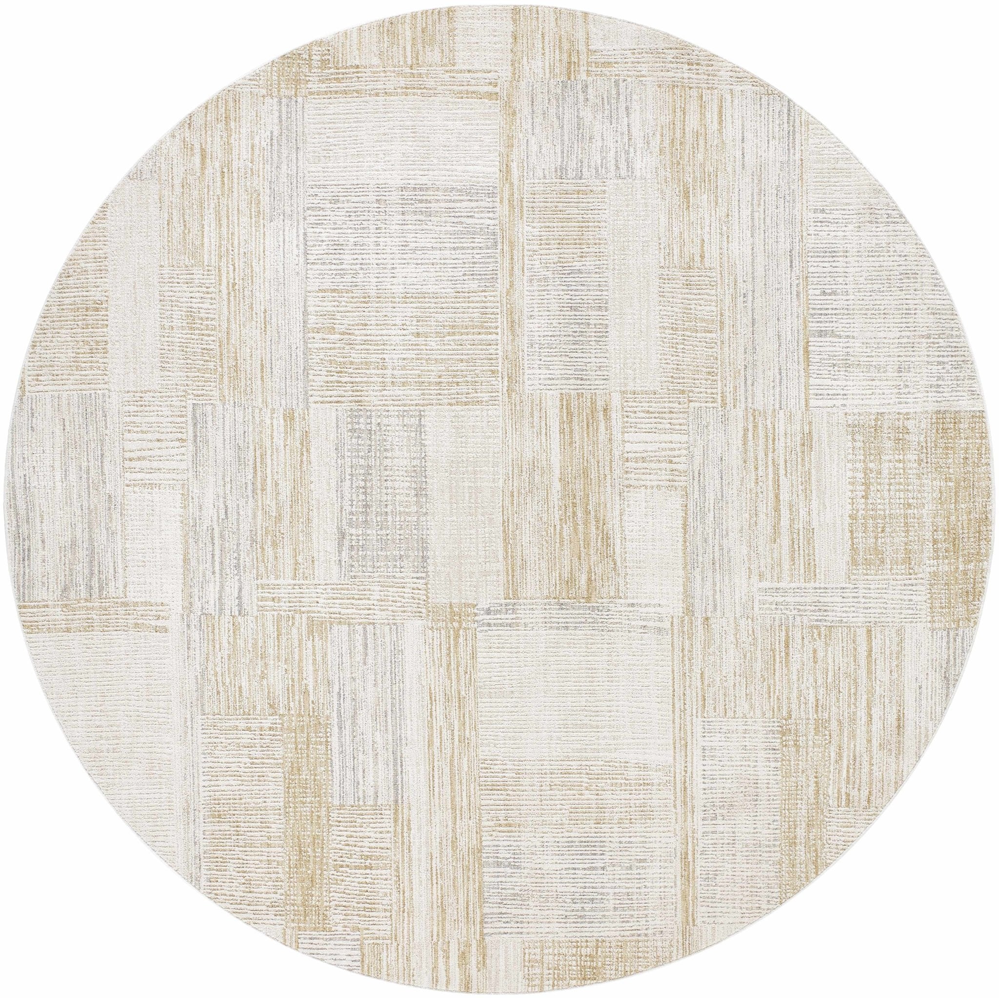 Modern Abstract Style Contemporary Silver and Beige Rug - Image 8