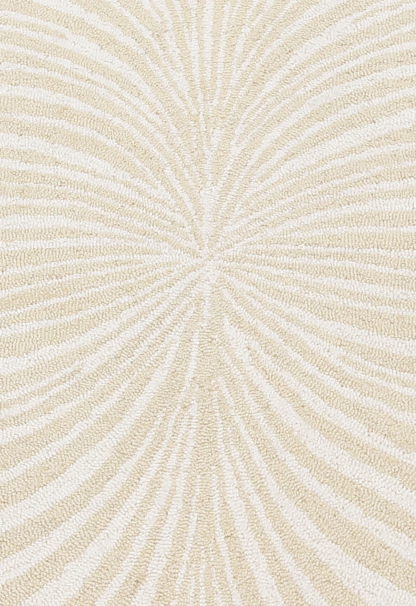Modern Beige Blossom Hand Tufted 5x5 Wool Rug - Image 5