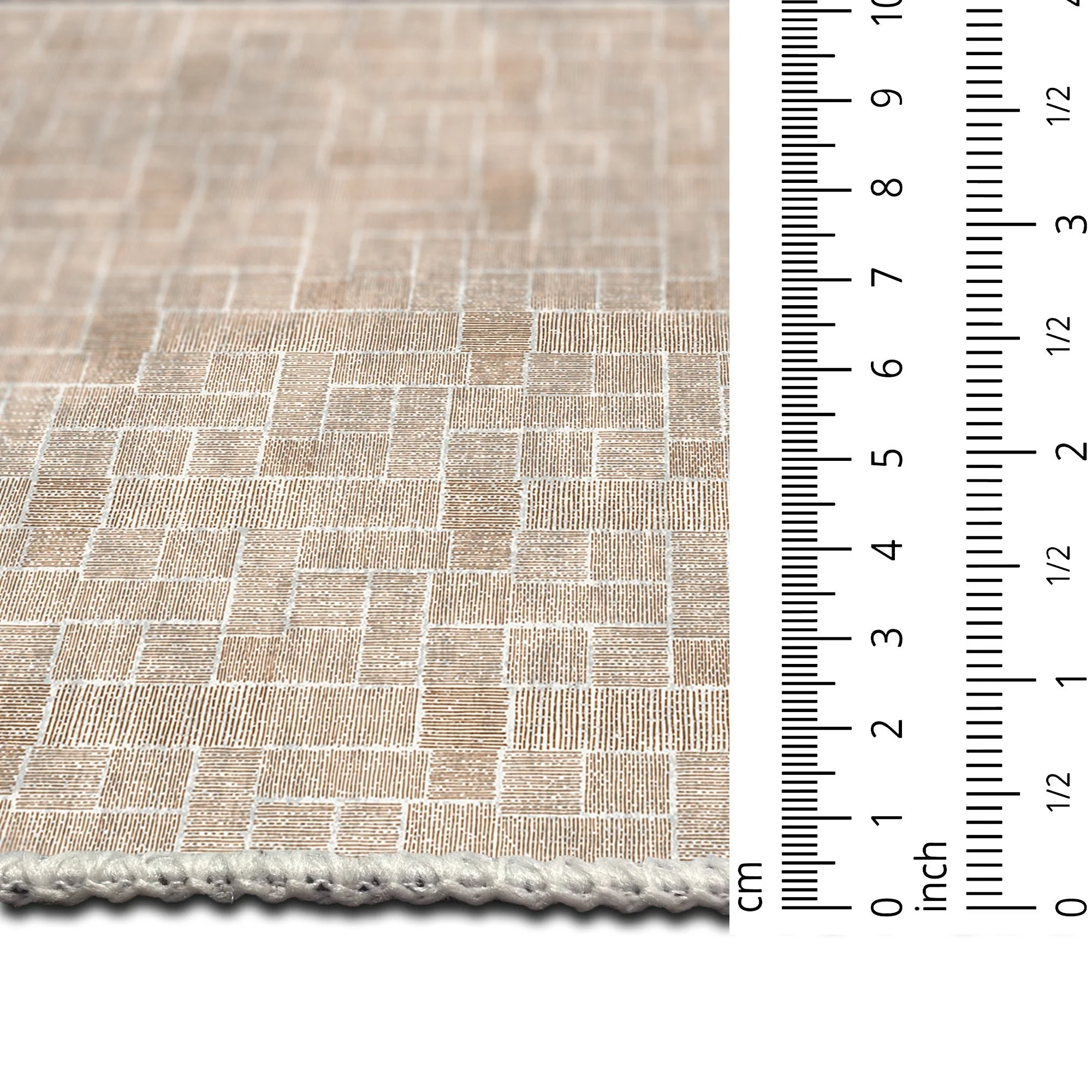 Modern Beige Cotton Machine Washable Area Rug - Image 8
