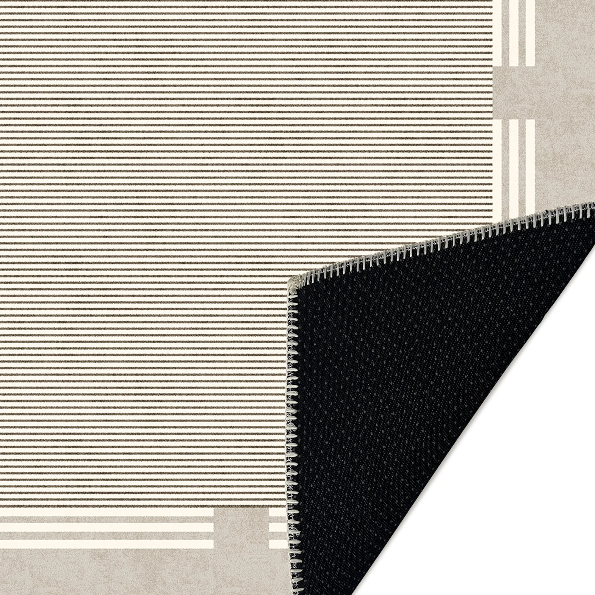 Modern Beige Machine Washable cotton Area Rug - Image 7