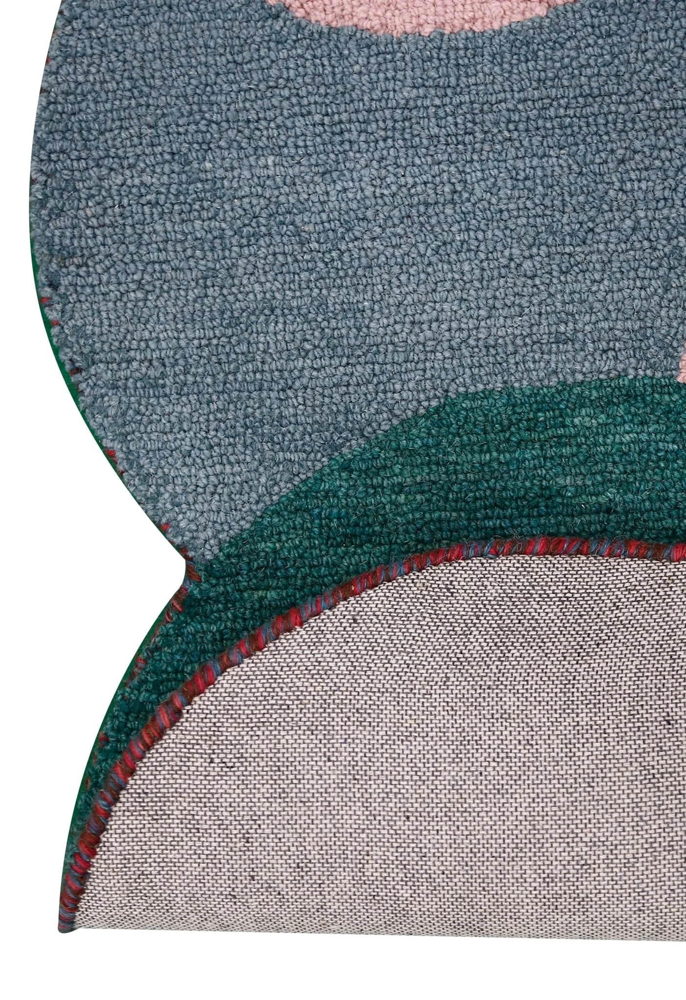 Modern Bubbles Design Multicolor Hand Tufted 5x8 Wool Rug - Image 4
