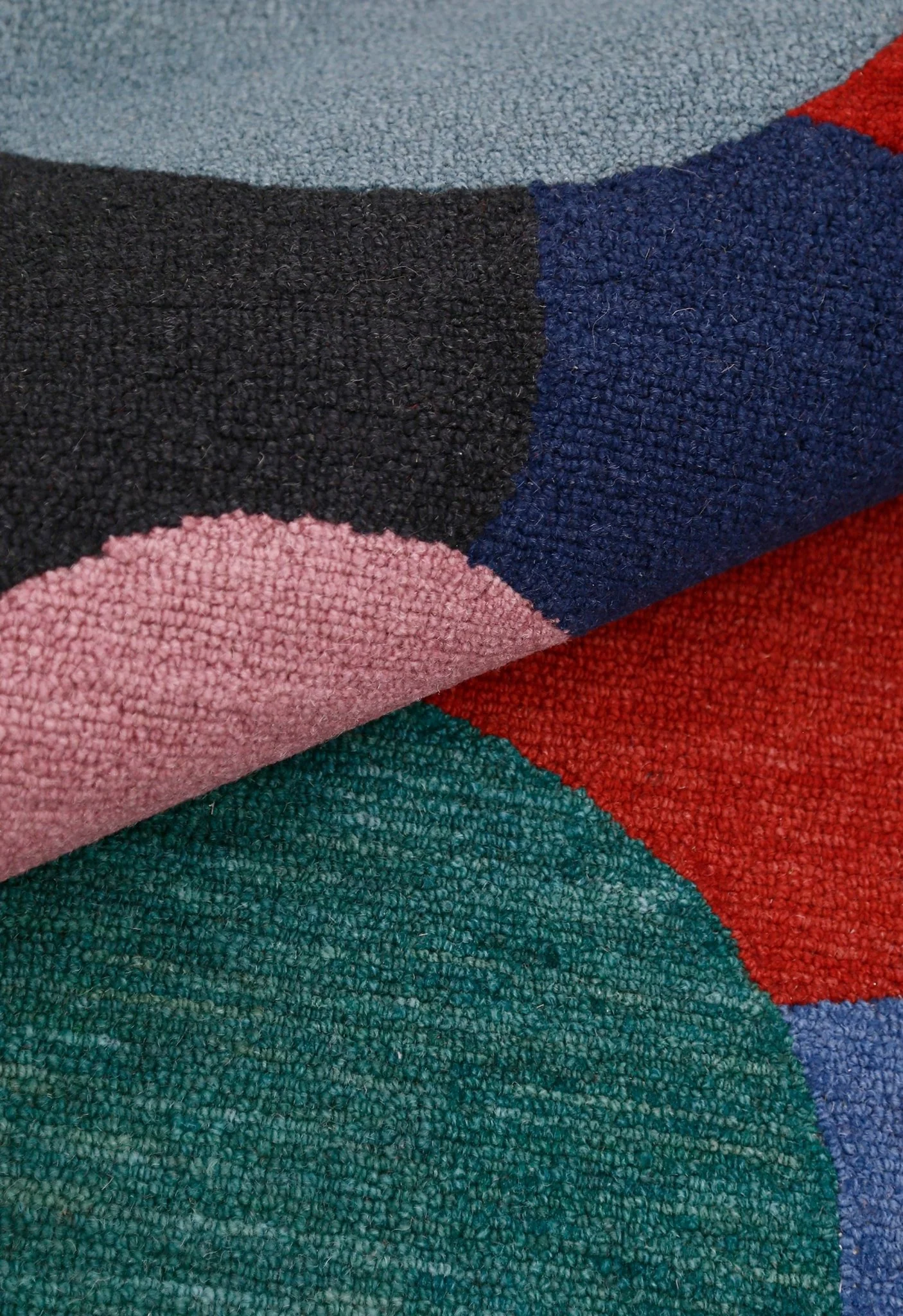 Modern Bubbles Design Multicolor Hand Tufted 5x8 Wool Rug - Image 5