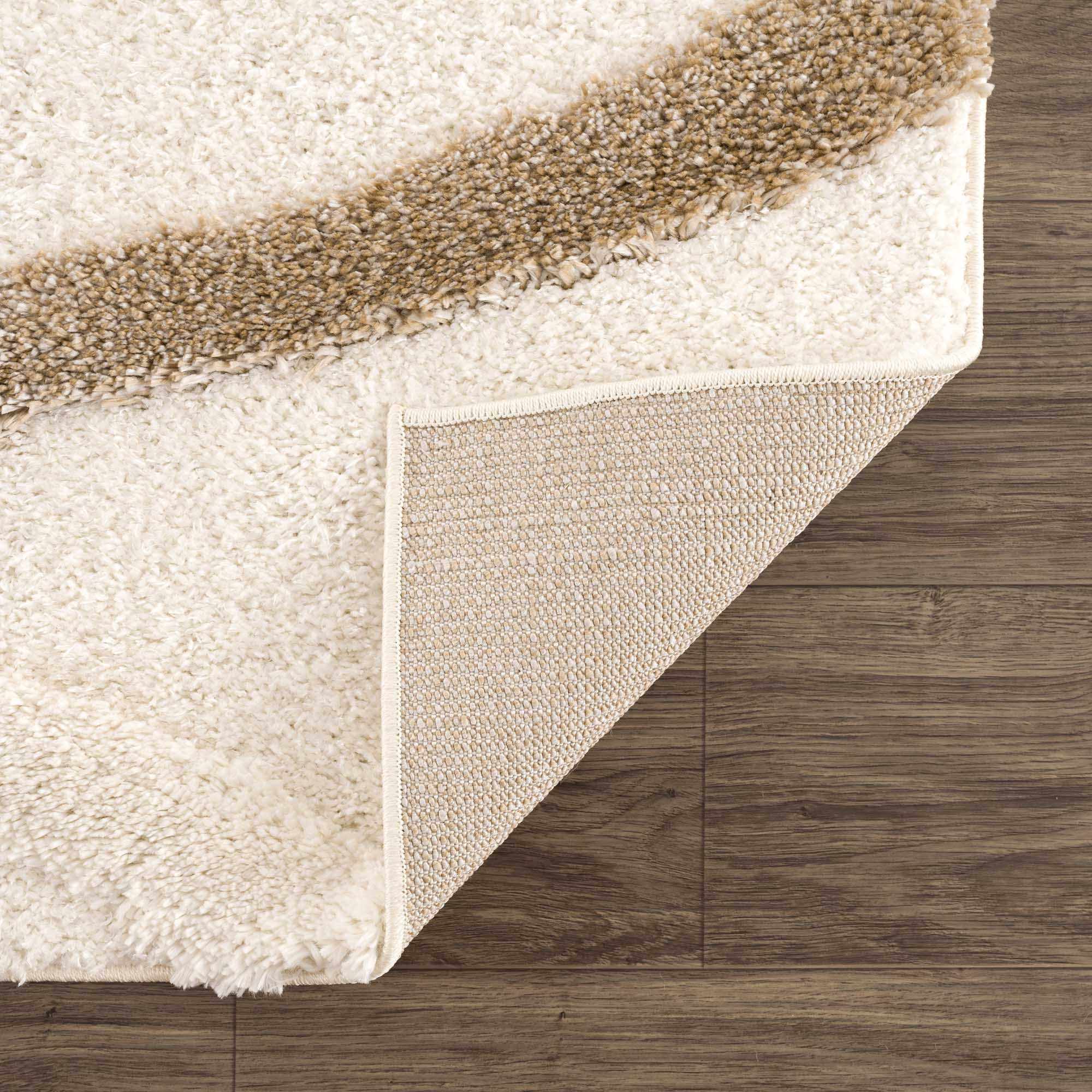 Modern Texture Brown and Ivory Design Area Rug - Image 3