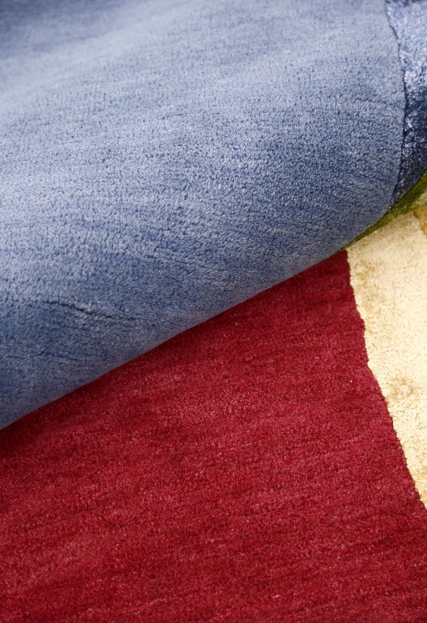 Modern Color Blocks Hand Tufted 5x8 Wool Area Rug - Image 7